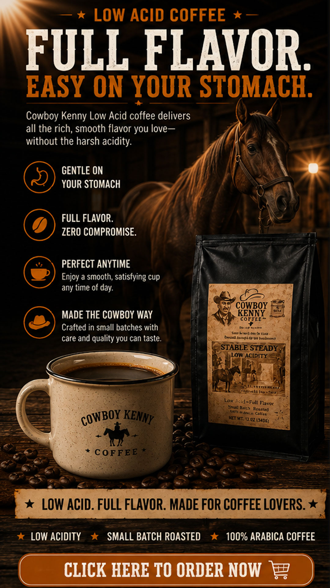 Cowboykennycoffee Facebook ad from Jun 14, 2026