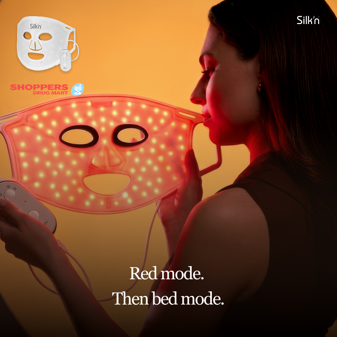 Silk'n Facebook ad: Red Light Wakes Your Collagen