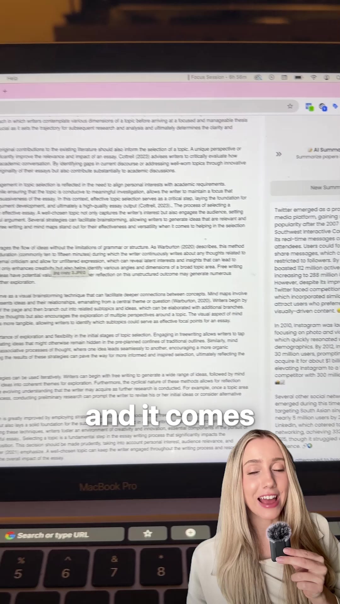 Emma's handbook Facebook ad: Write Fast, Generate 20+ Pages Easily!