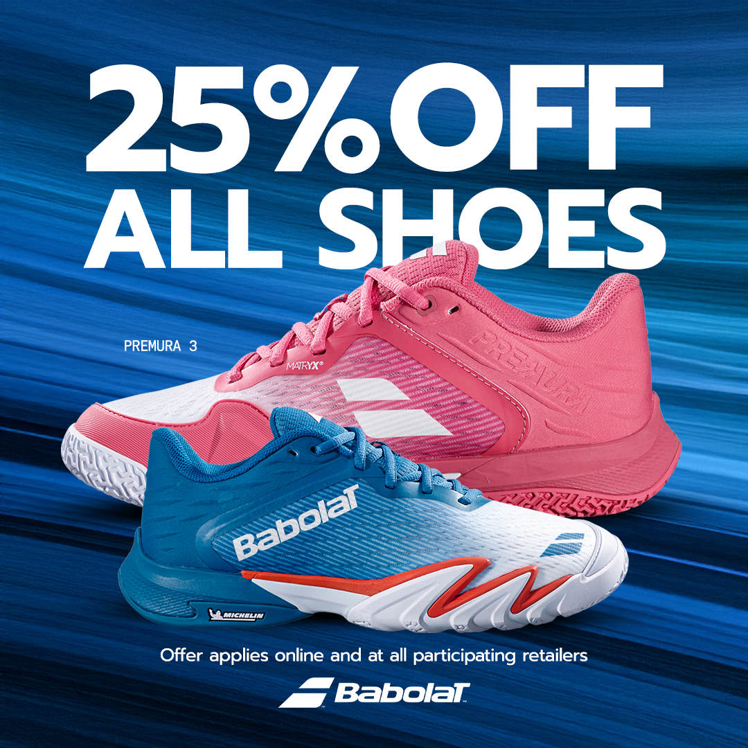 Babolat Facebook ad: Speed. Stability. Control.