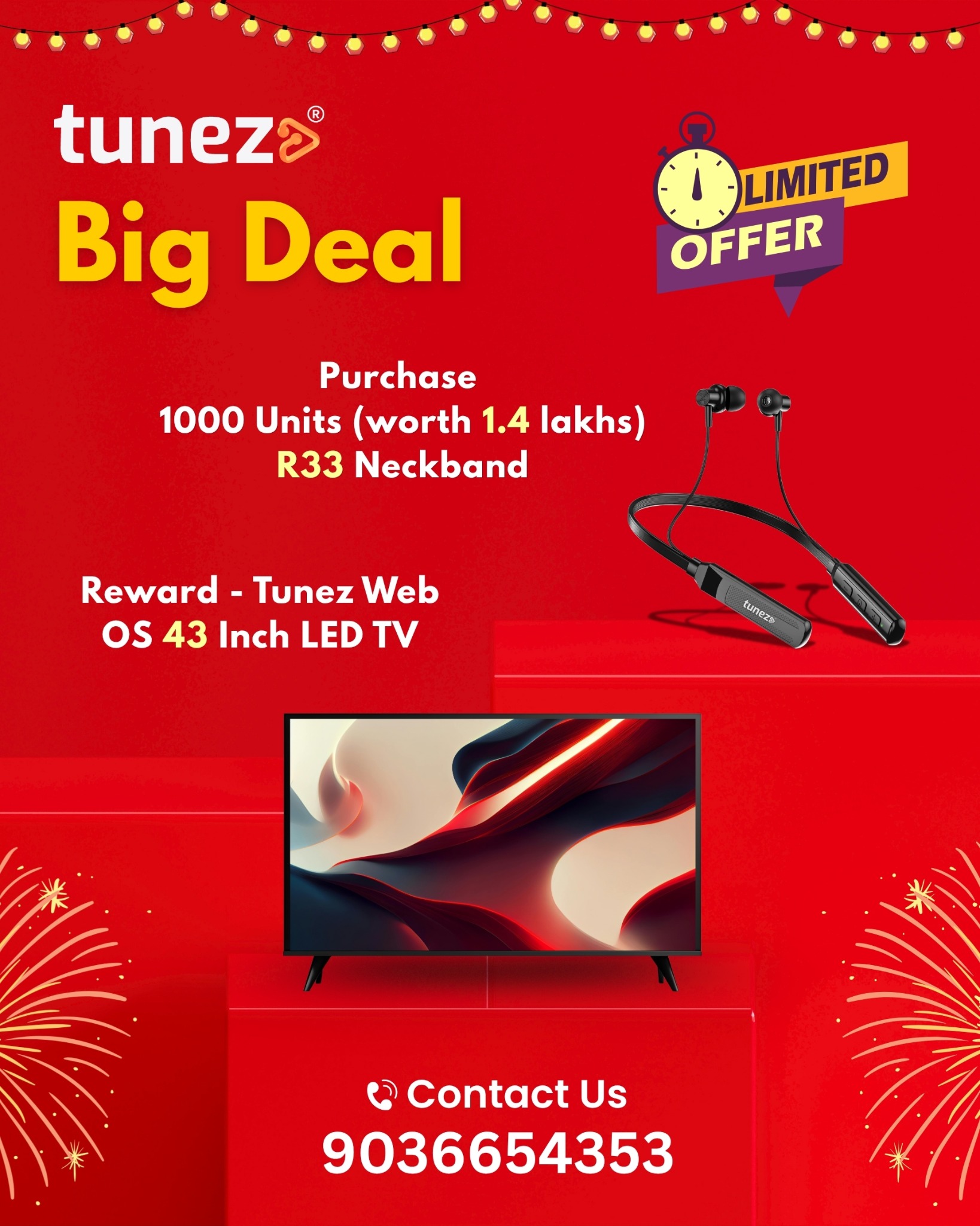 Tunez Facebook ad: Tunez is introducing a limited-time bulk purchase incentive…
