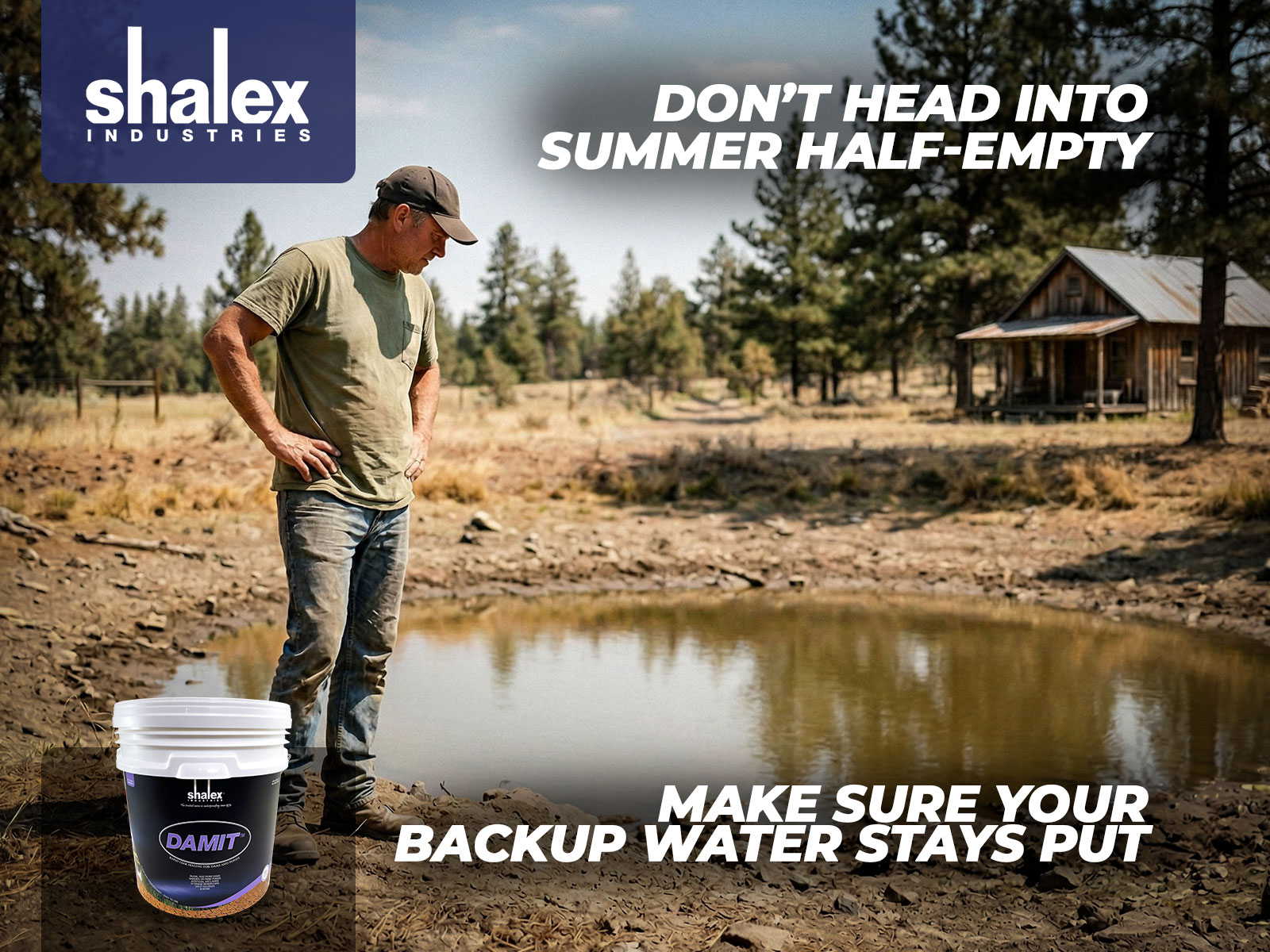 Shalex Industries Facebook ad: Is Your Pond Leaking?