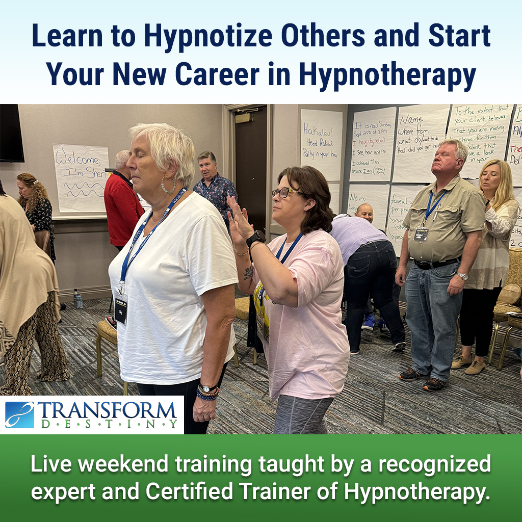 Learn Hypnosis Live Training Facebook ad