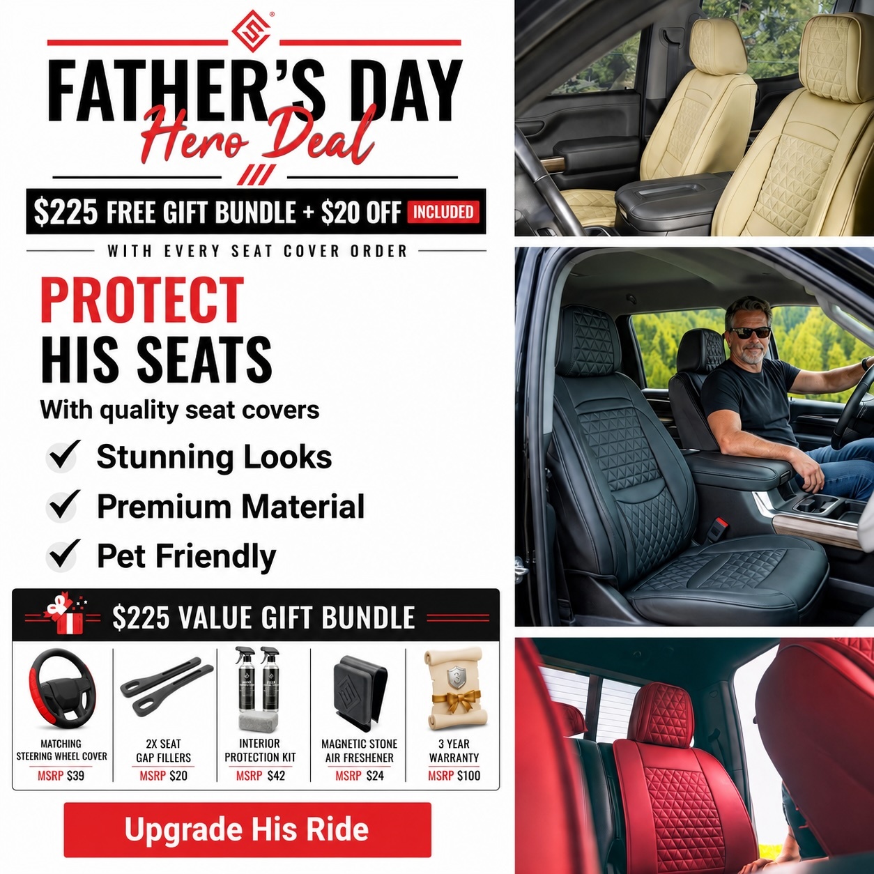 Seat Cover Solutions Facebook ad