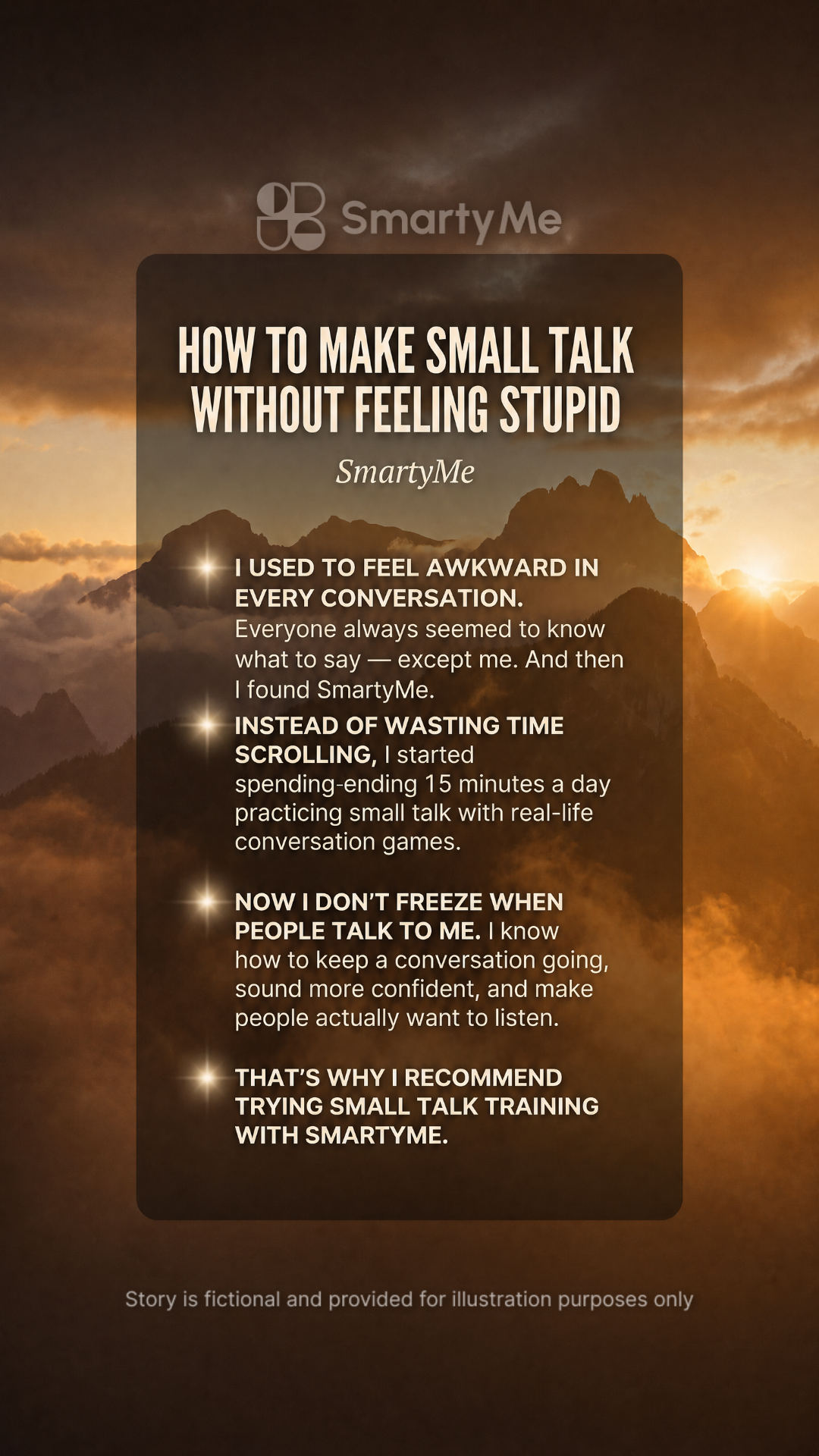 SmartyMe: Charisma Craft Facebook ad: Charisma Is a Skill, Learn It Now