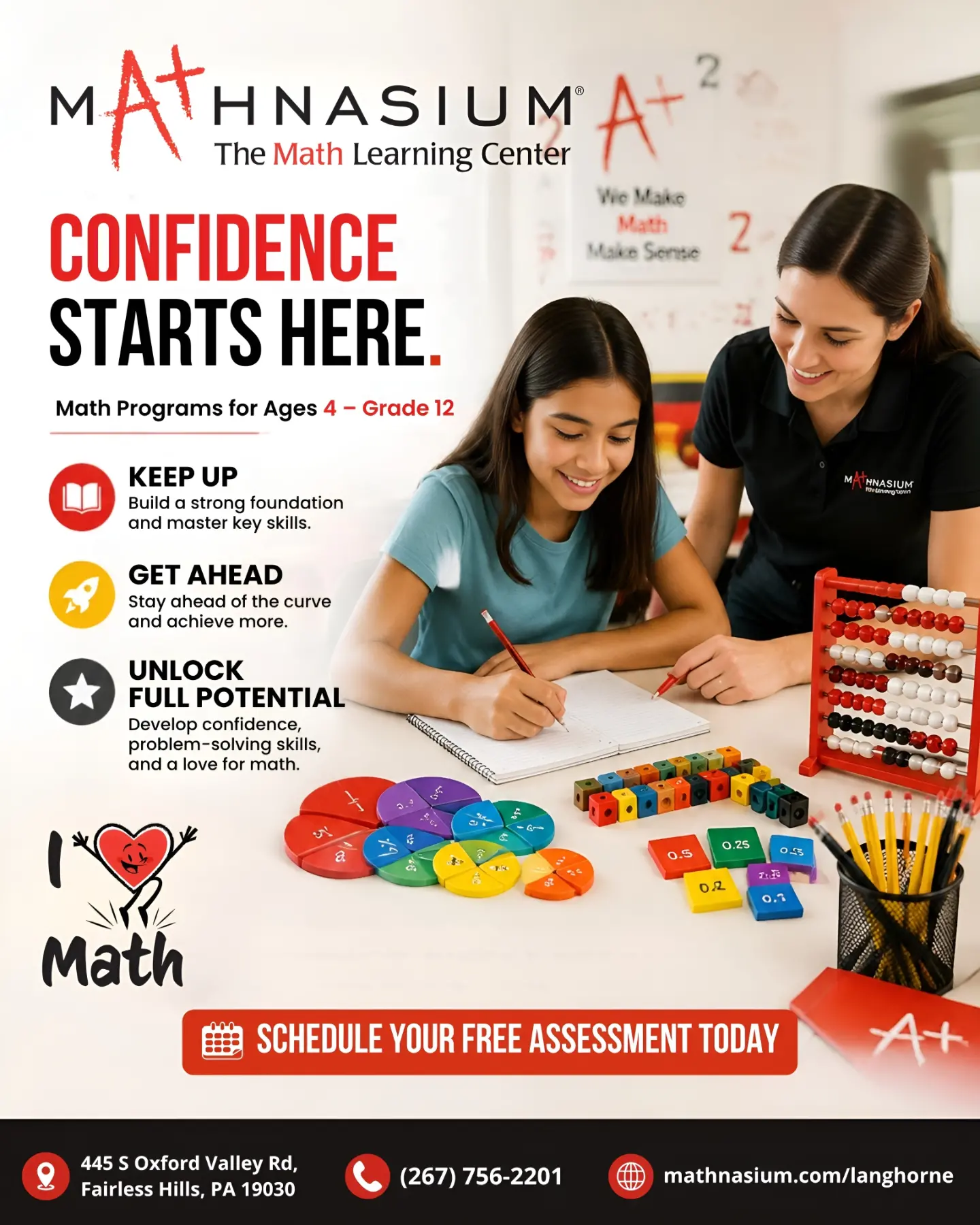 Mathnasium of Langhorne Facebook ad