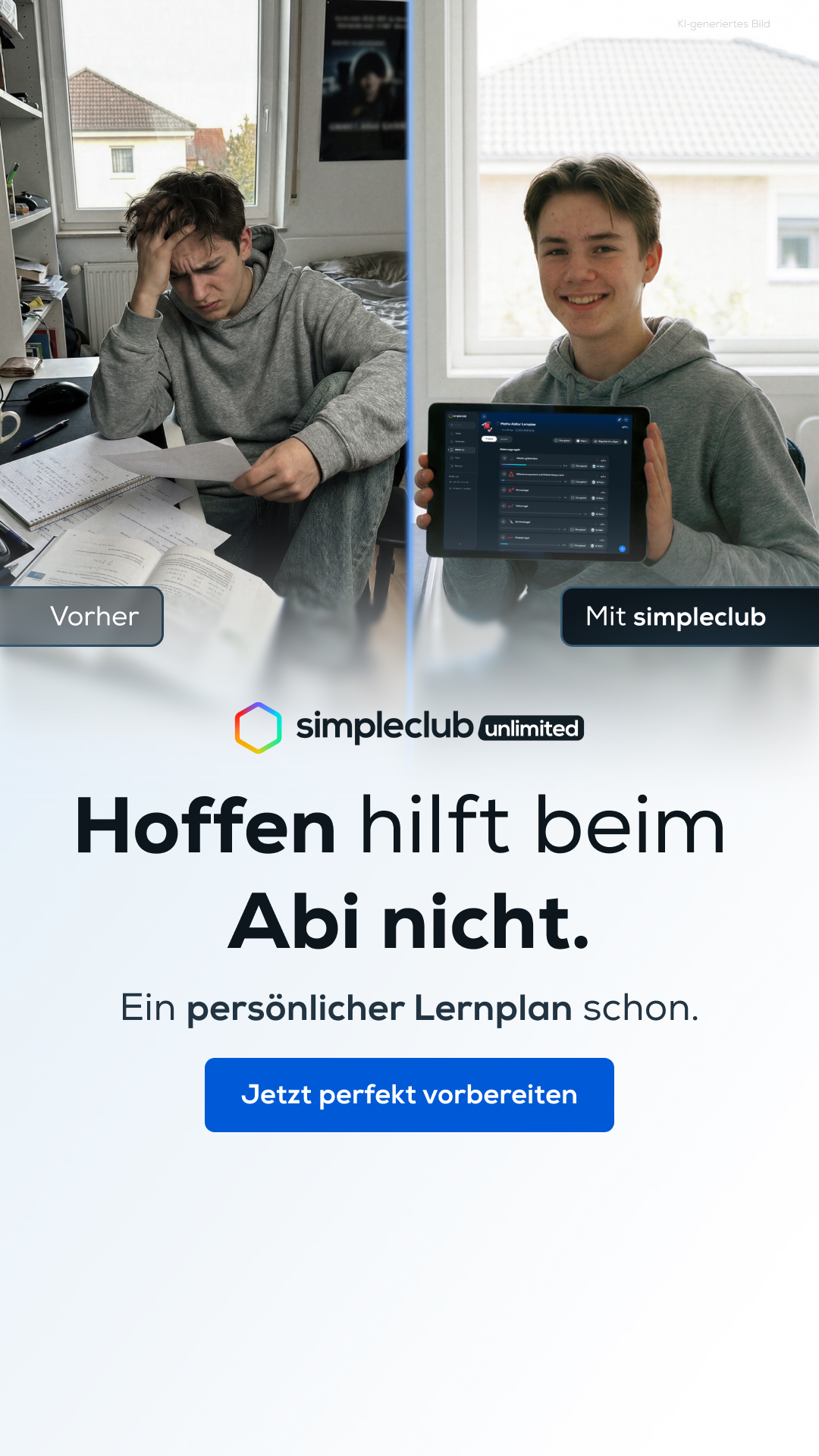 simpleclub Facebook ad