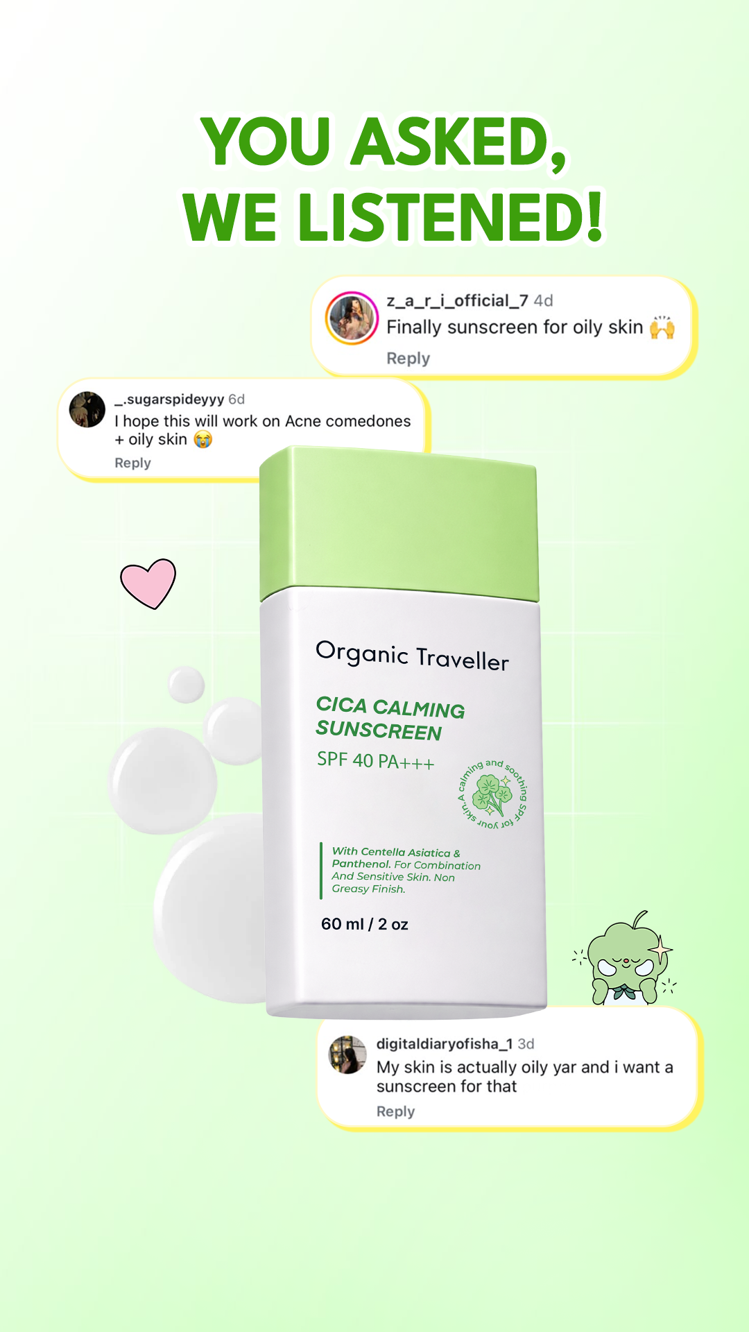 Organic Traveller - Skincare Facebook ad