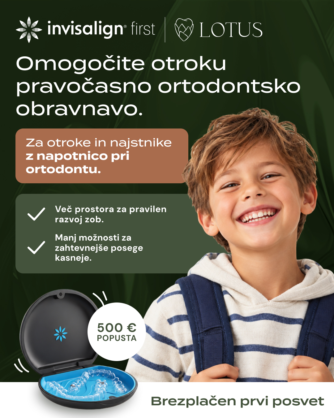 Lotus dentalni center Facebook ad: Preverite, ali je primeren za vašega otroka