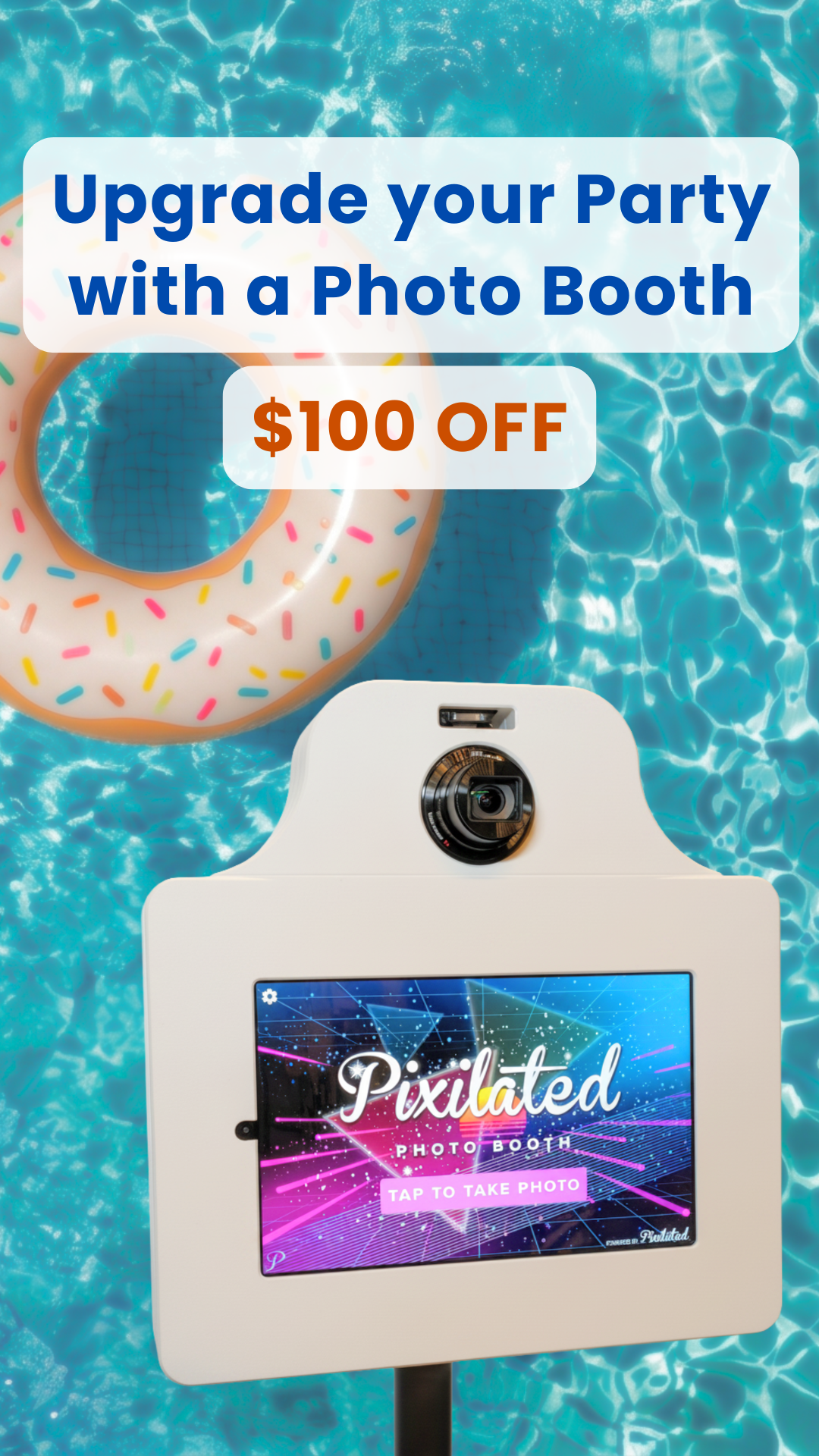 Pixilated Facebook ad