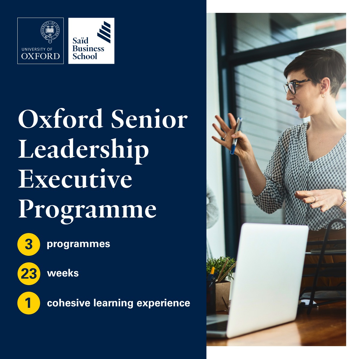 Saïd Business School, University of Oxford Facebook ad