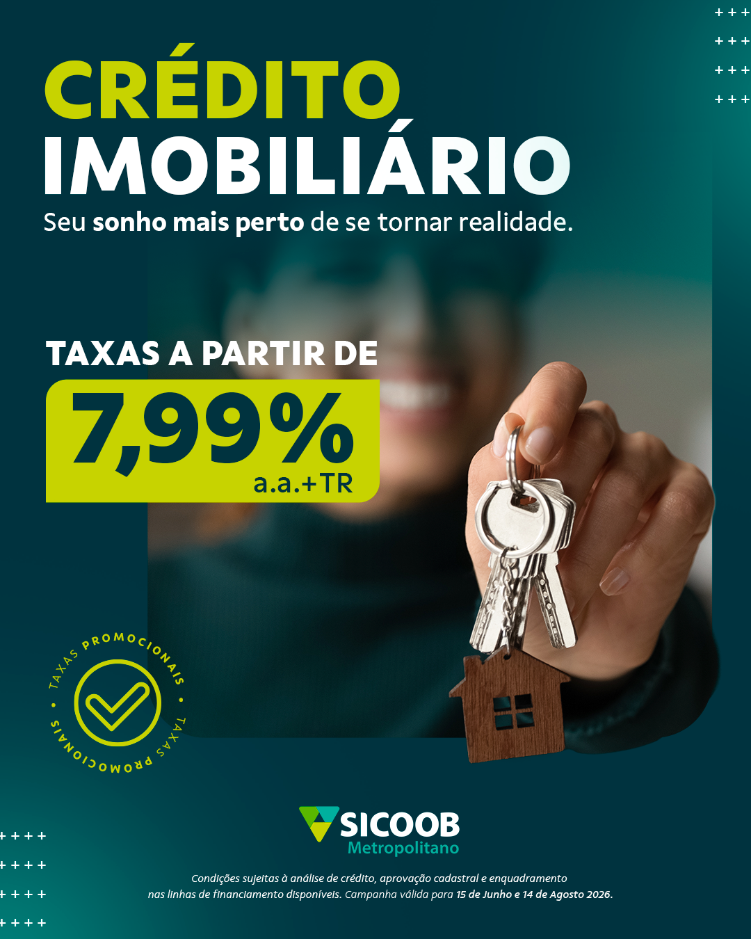 Sicoob Metropolitano Facebook ad from Jul 6, 2026