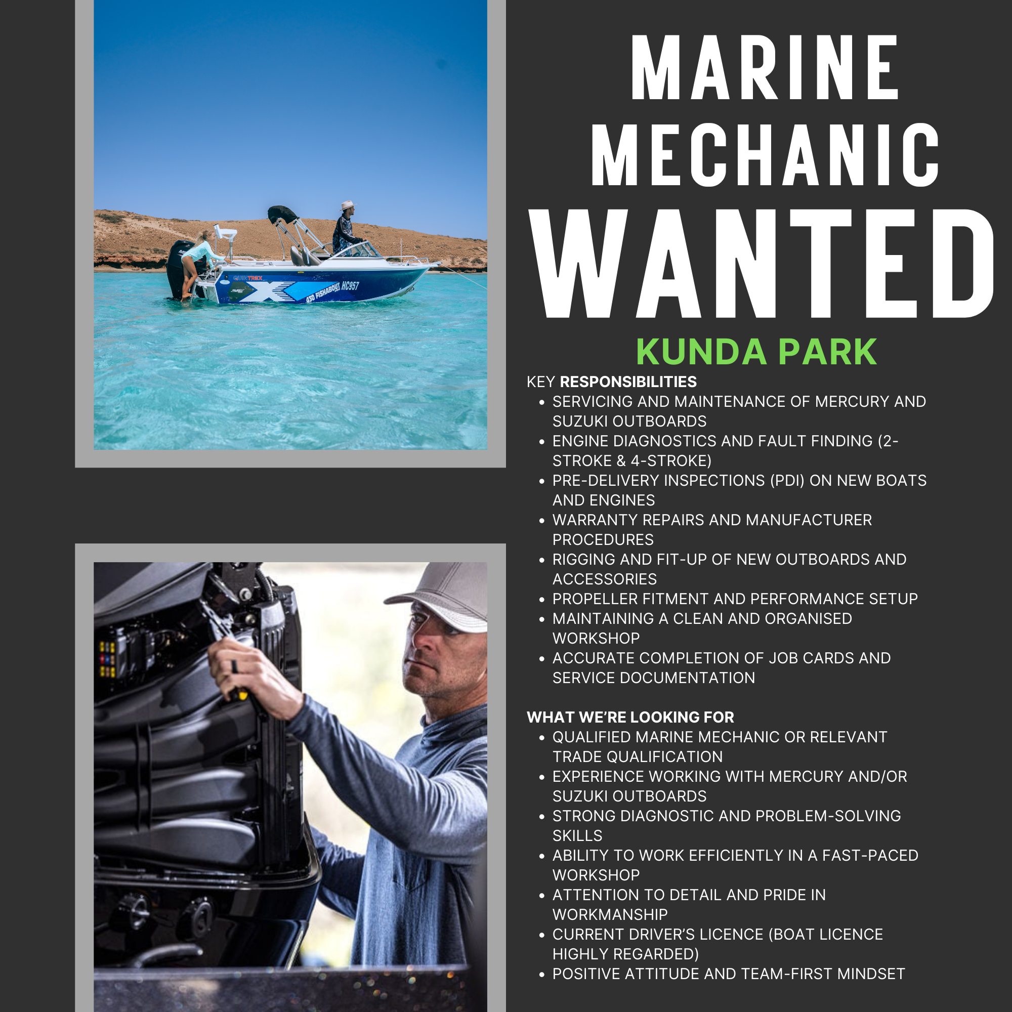 Sunstate Marine Facebook ad: Careers - Sunstate Sea-Doo Can-Am