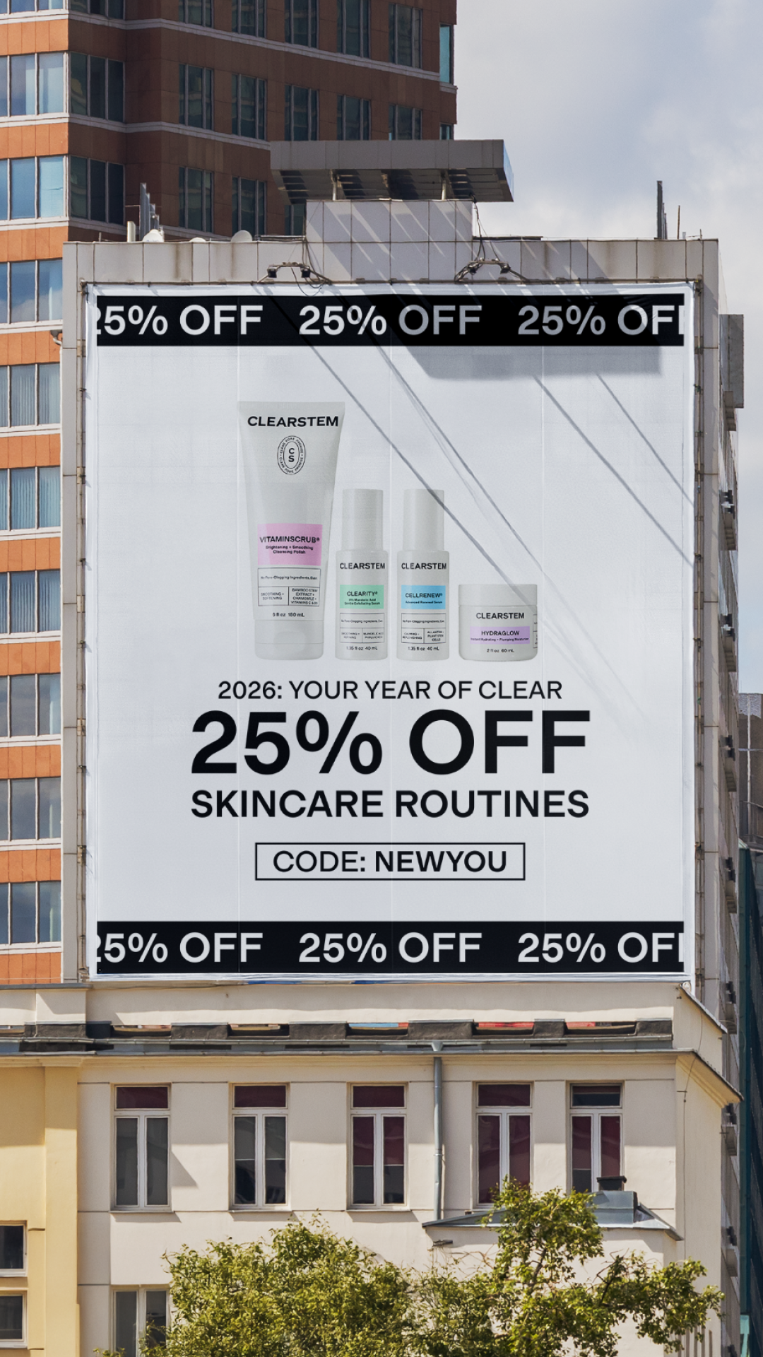 CLEARSTEM Skincare Facebook ad