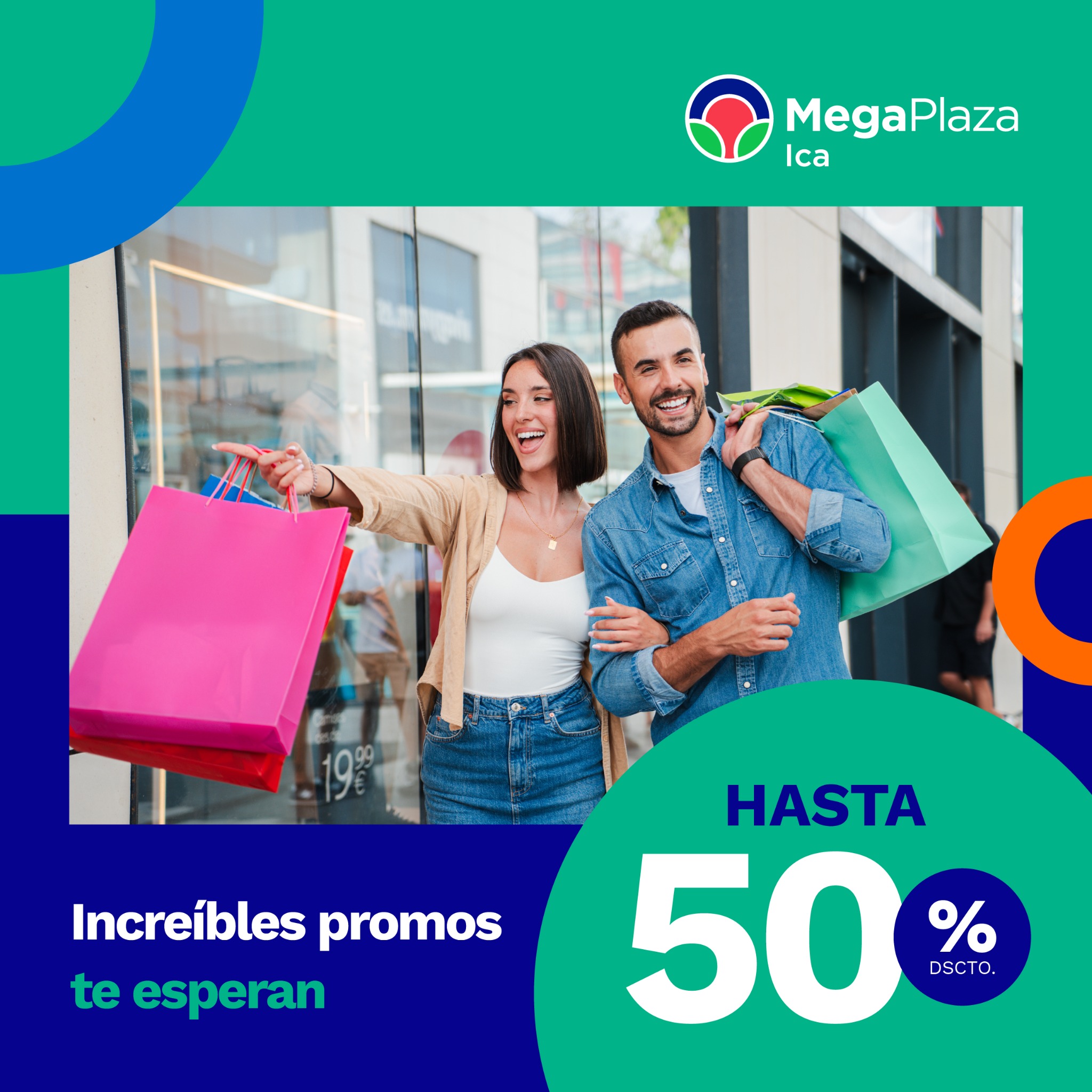 MegaPlaza Facebook ad: ¡Todo listo! Aprovecha nuestras promos.