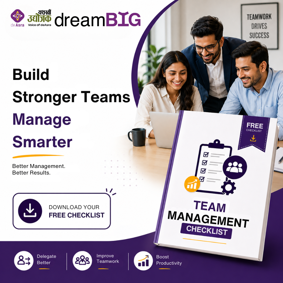 DeAsra Foundation Facebook ad: Free Team Management Checklist for Business Owners
