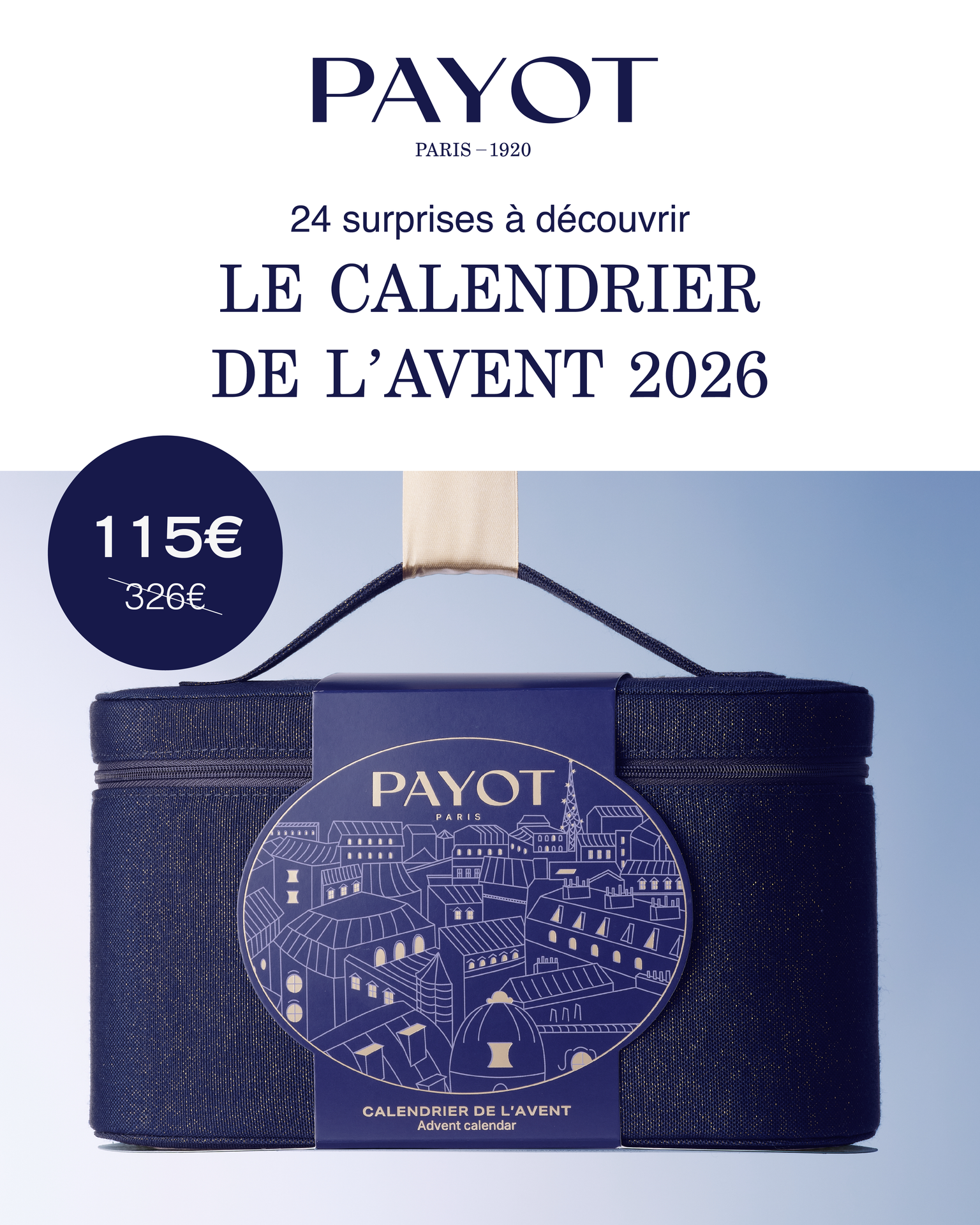 PAYOT Facebook ad: Le calendrier de l'avent est arrivé!