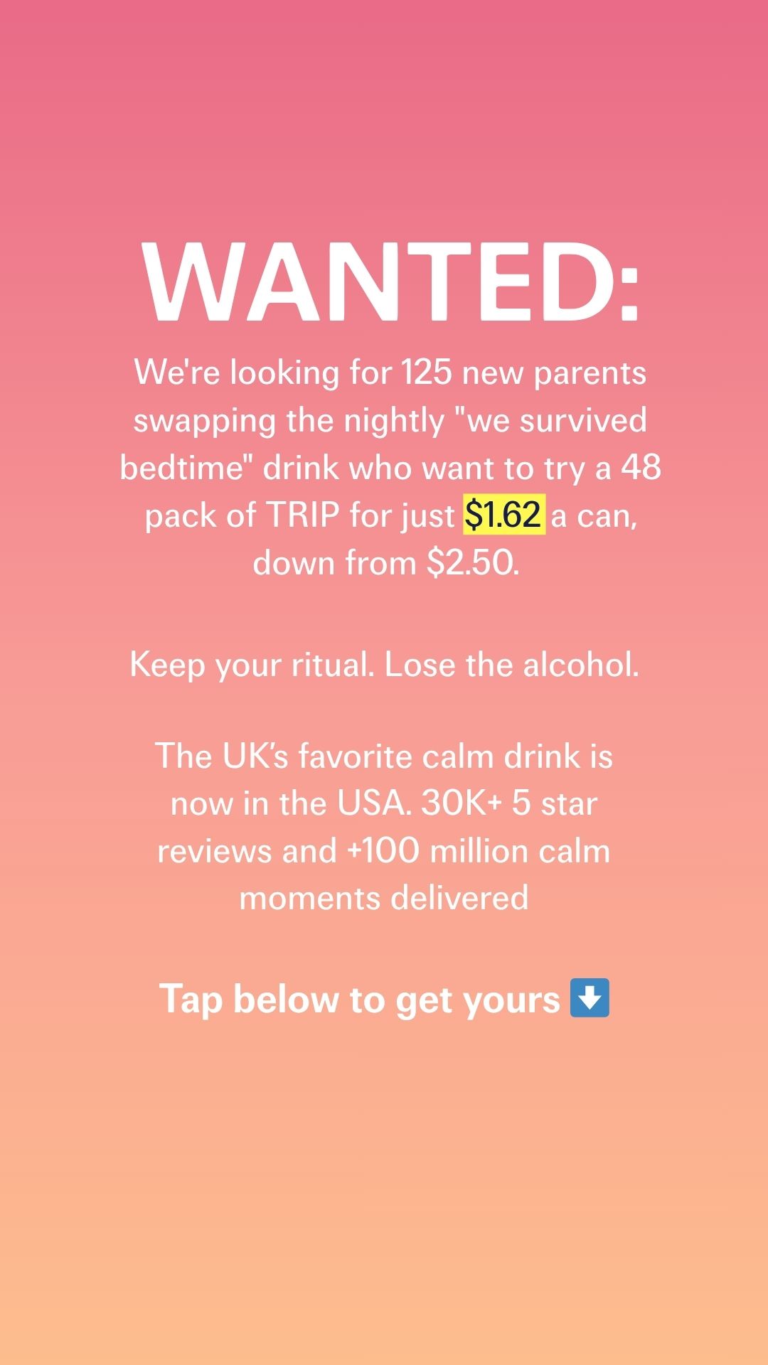 TRIP Facebook ad