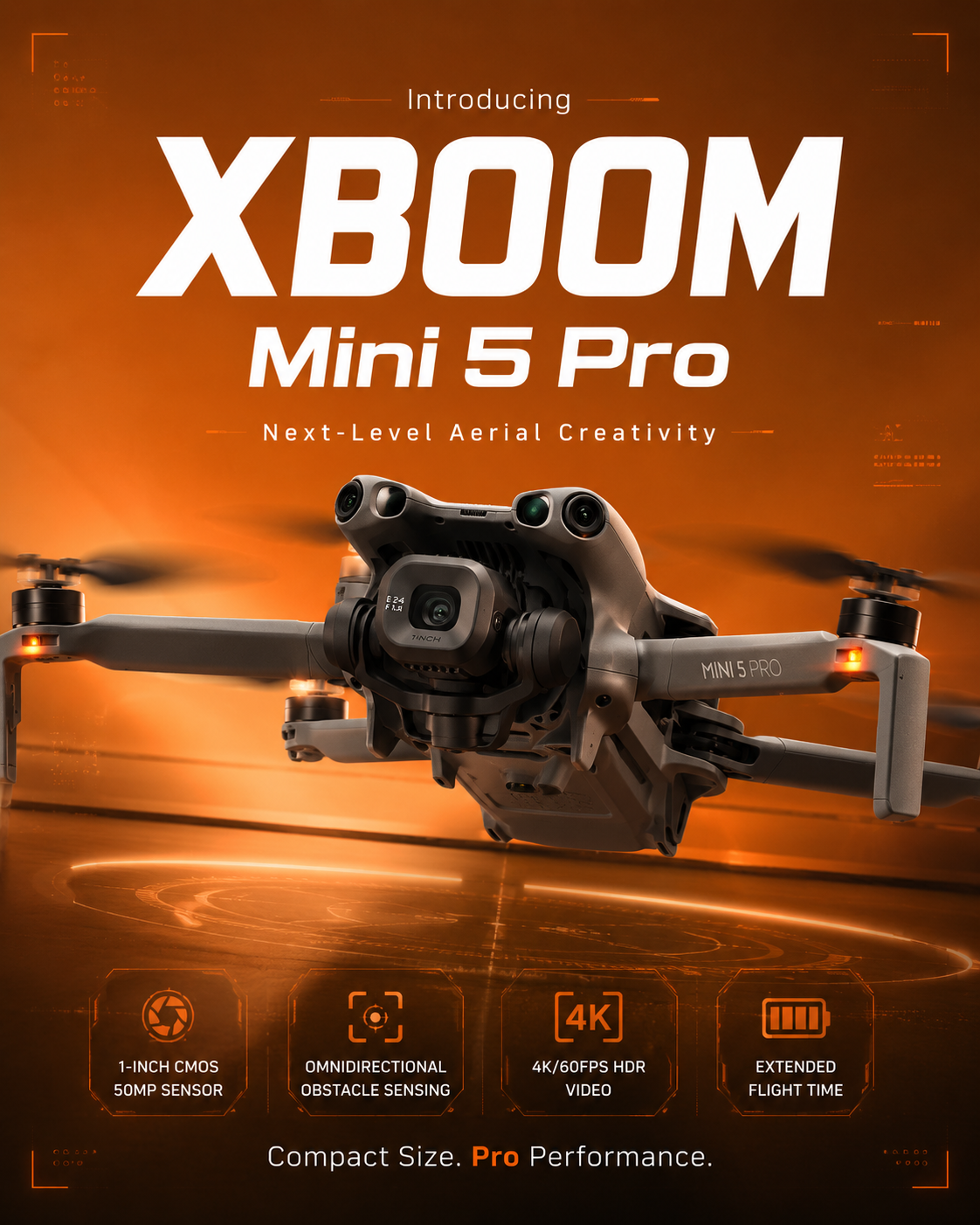 XBoom Facebook ad: Meet the DJI Mini 5 Pro, pro-level 4K…