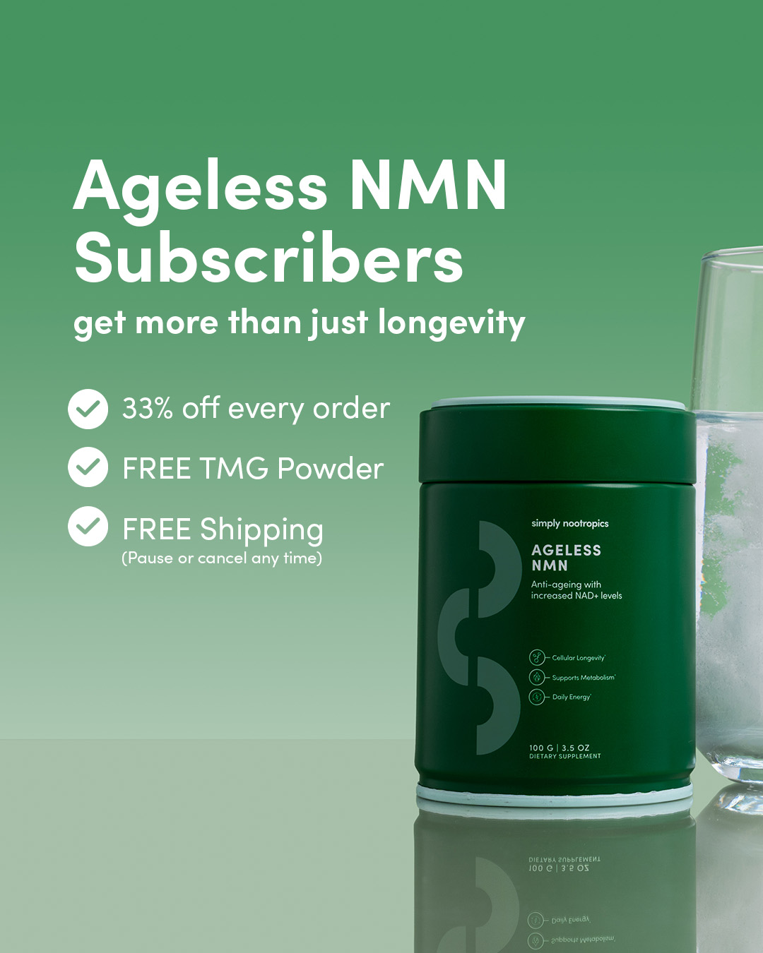Simply Nootropics Facebook ad
