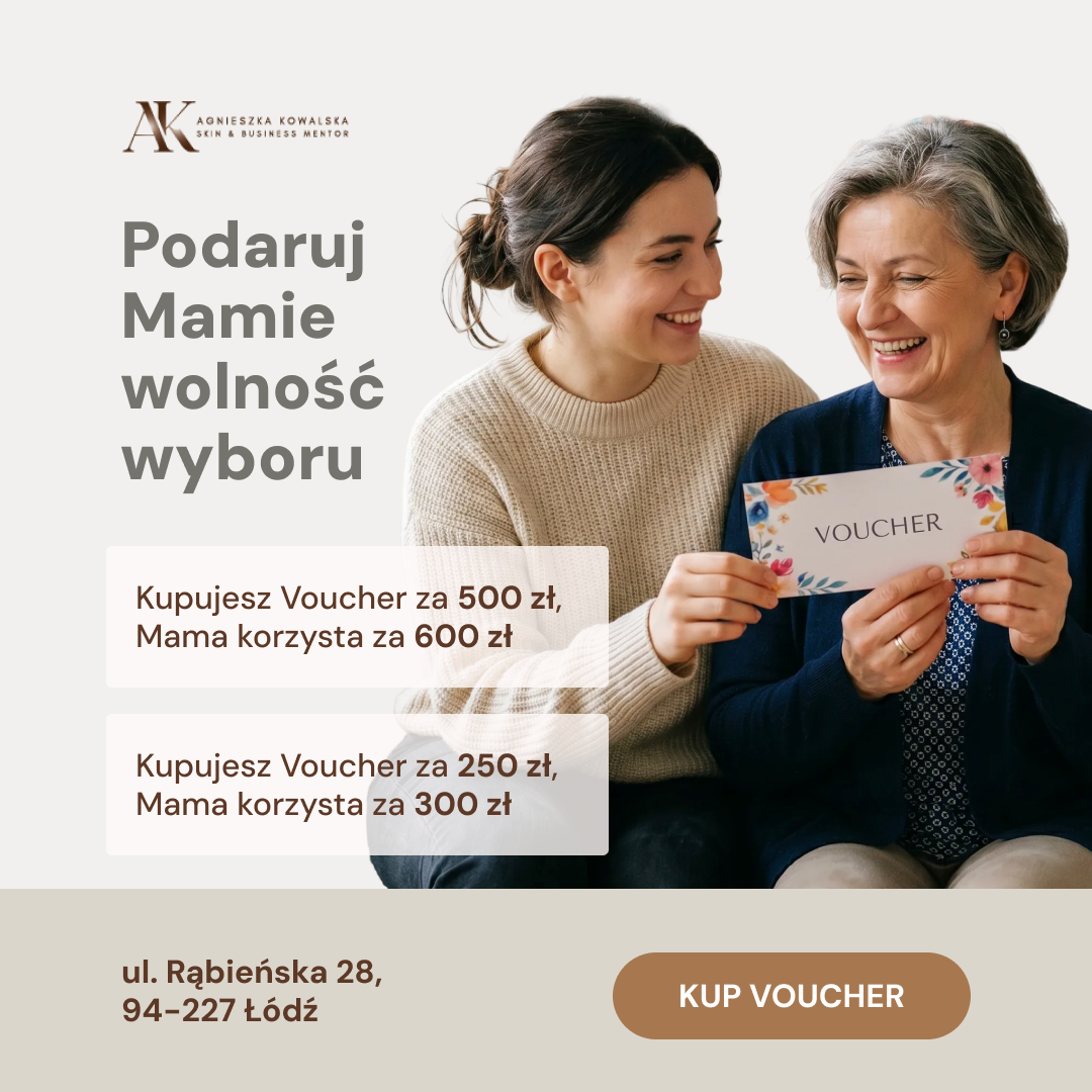 Skin&Business Mentor Facebook ad: Podaruj Mamie piękno