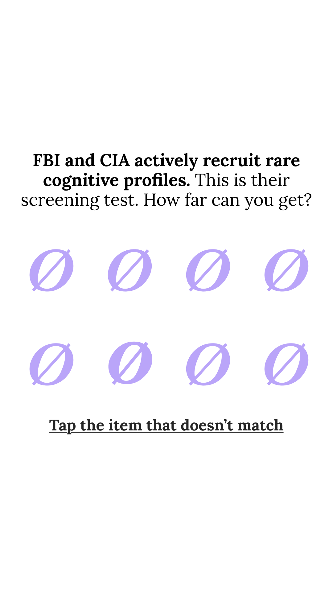 Brain Health Check Facebook ad