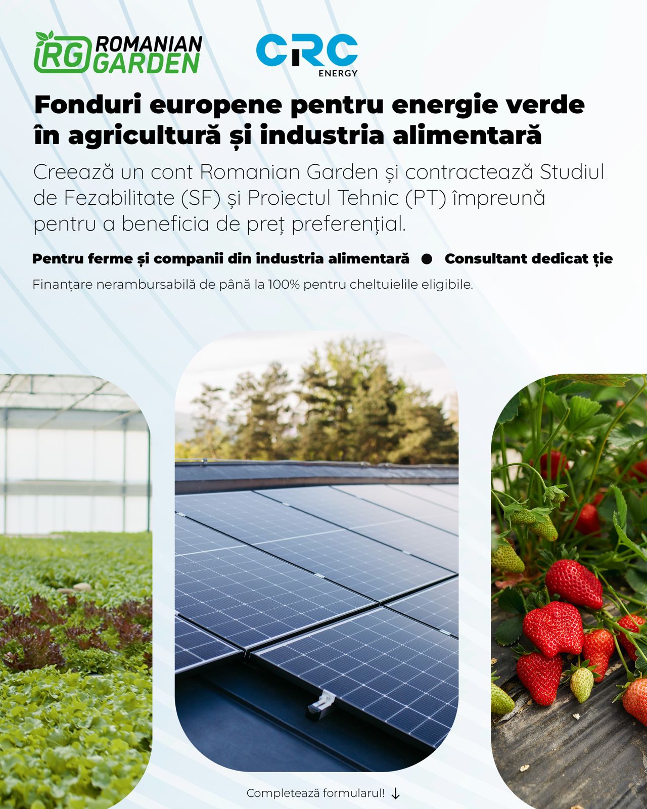 Romanian Garden Facebook ad: Până la 20 Mil. € pentru Energie Verde în Agro 2026