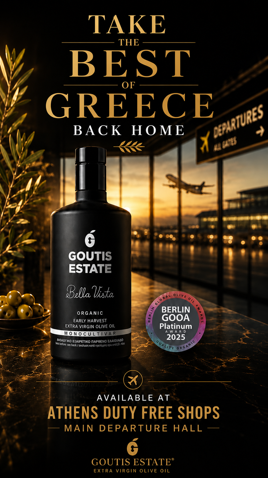 Goutis Estate Olive Oil Facebook ad