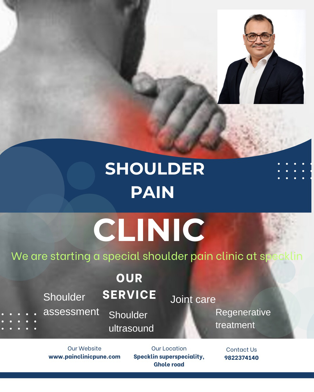 Pain management clinic Facebook ad from Mar 10, 2026