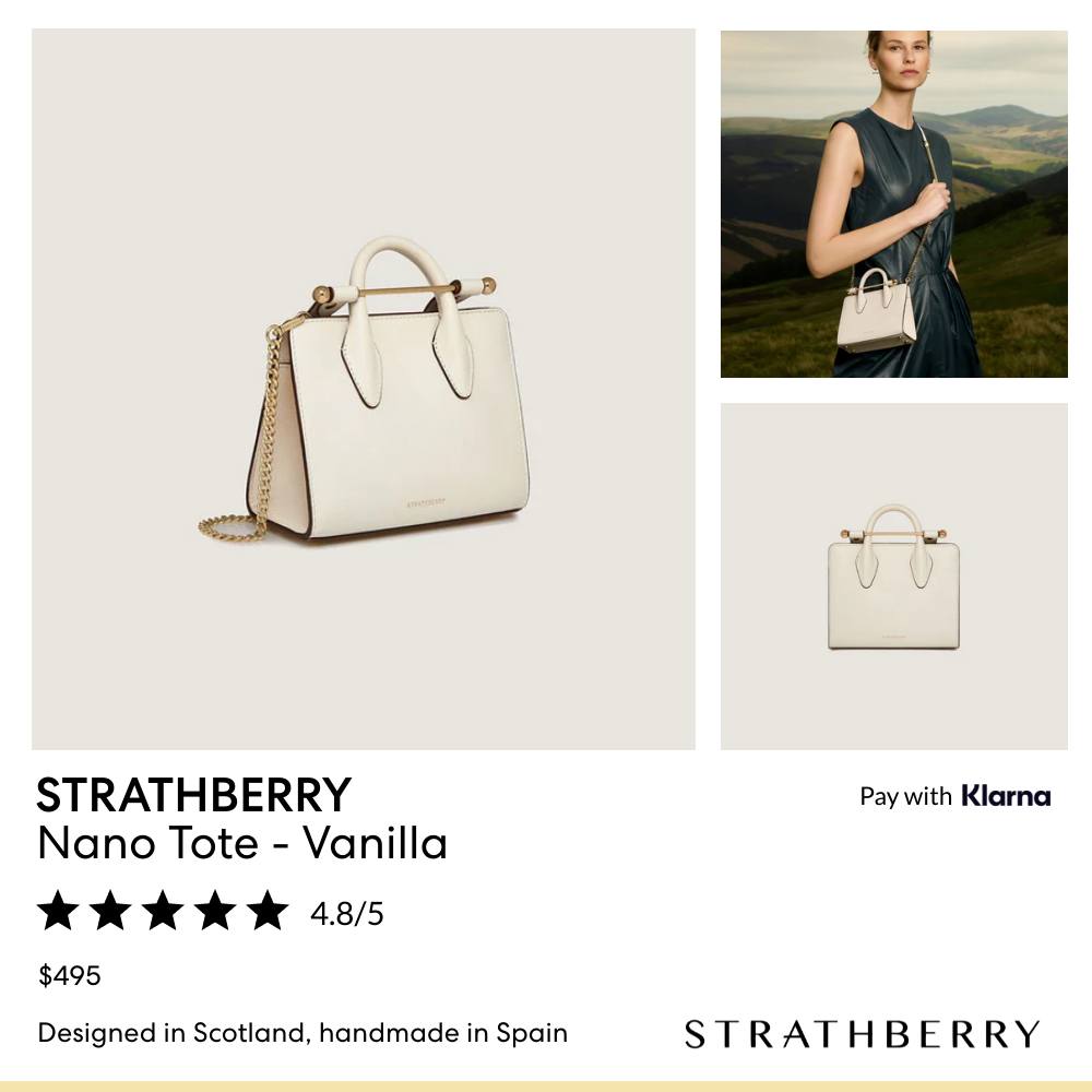 Strathberry Facebook ad