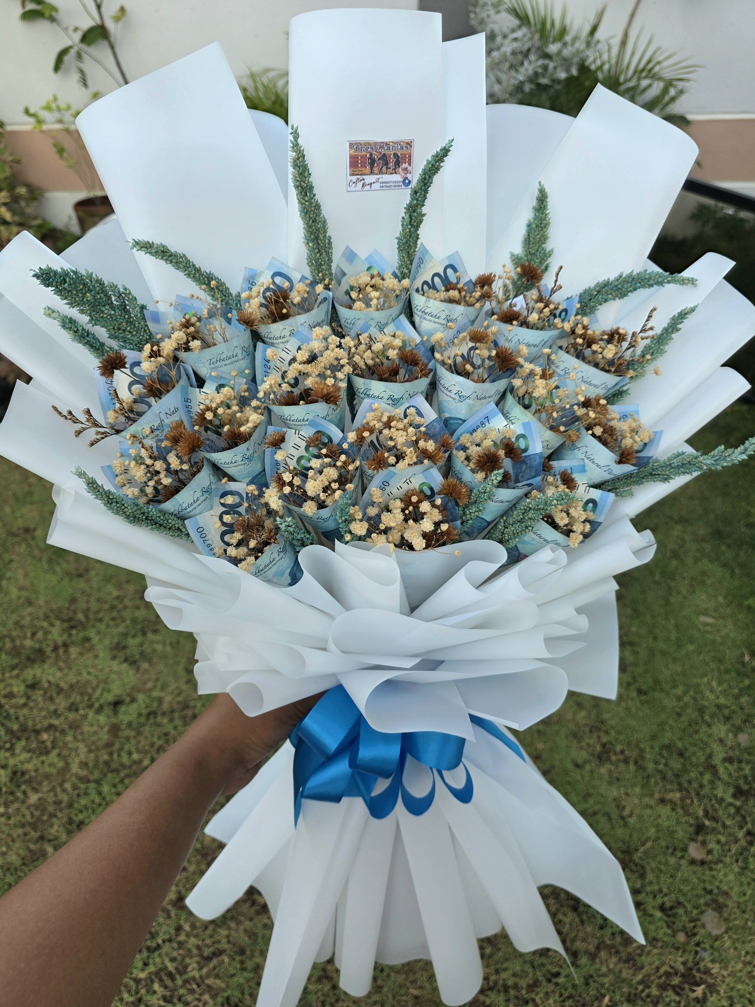 Tres Marias Native Products & Blooms Facebook ad: Dried flowers bouquet & Money Bouquet, Perfect for…
