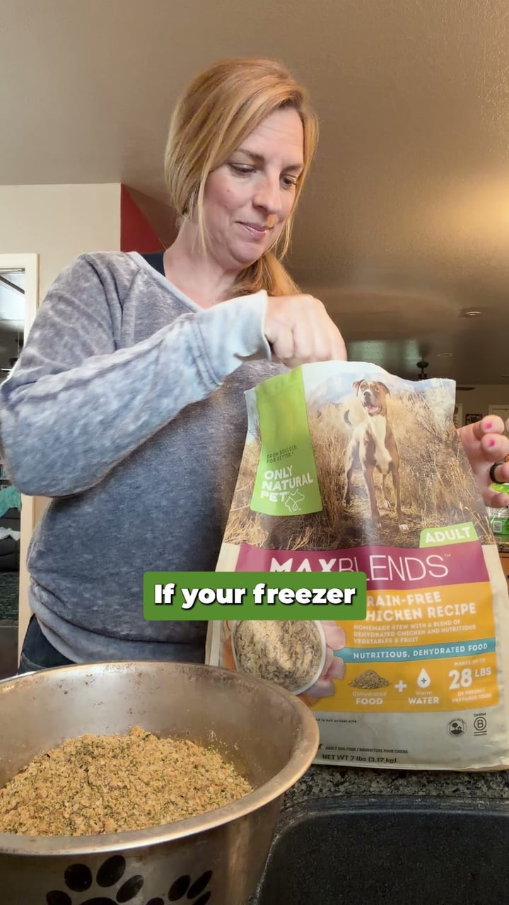 Only Natural Pet Facebook ad: Real Food. Now 50% Off.