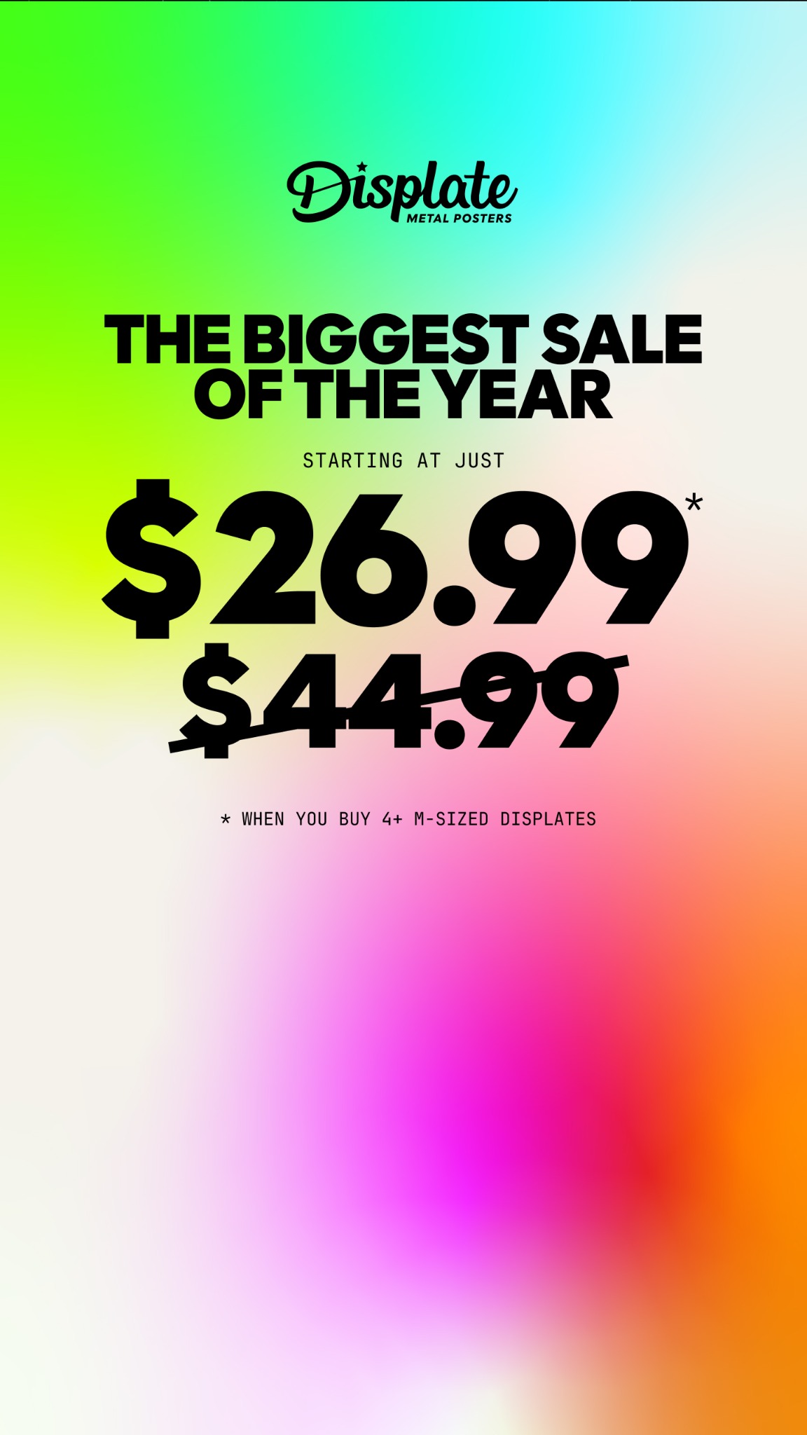 Displate Facebook ad