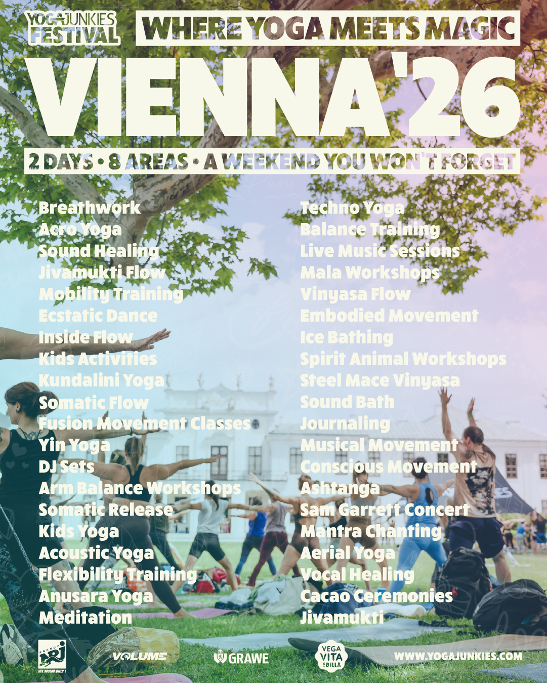 Yoga Junkies Facebook ad: Yoga Junkies Festival 2026