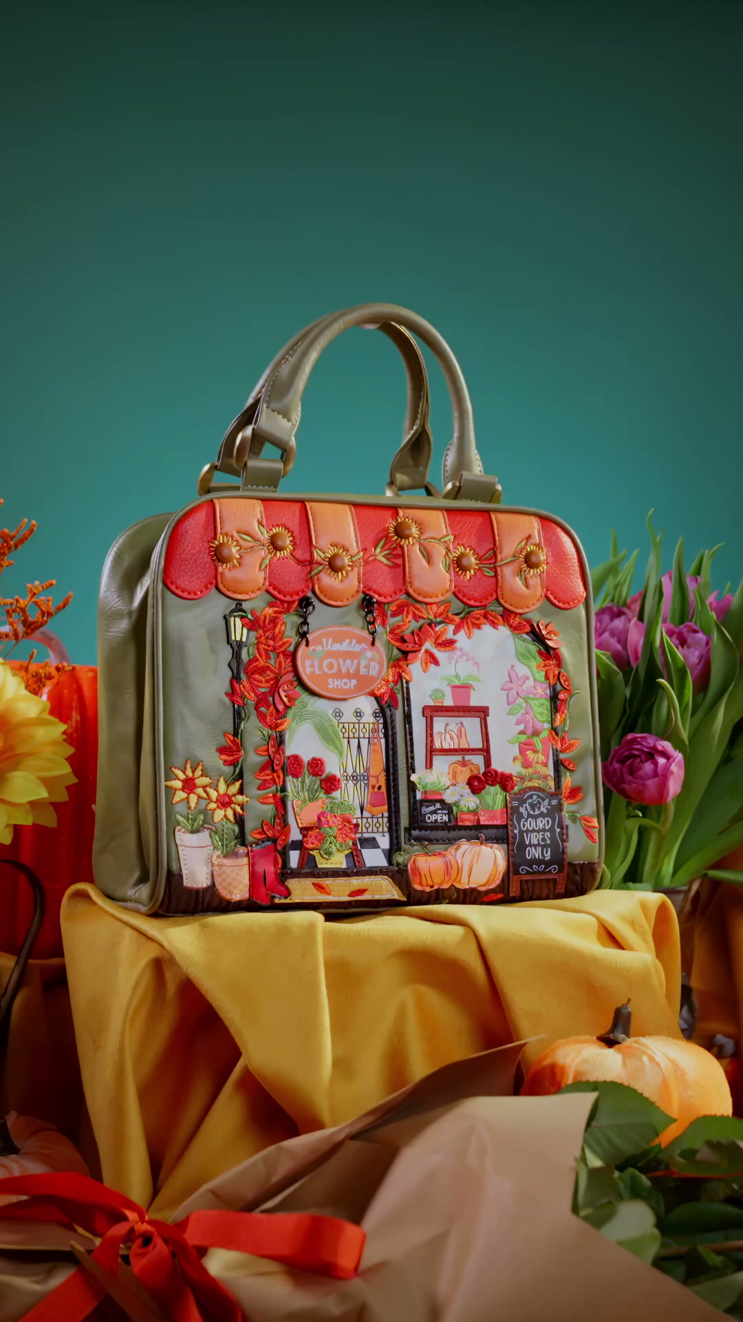Vendula London Facebook ad: AW26 Flower Shop Amber Edition