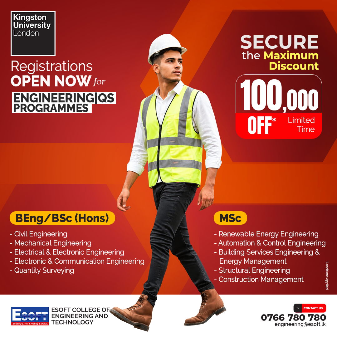 Esoft College of Engineering and Technology Facebook ad: Unlock Your Future with the Maximum Discount!