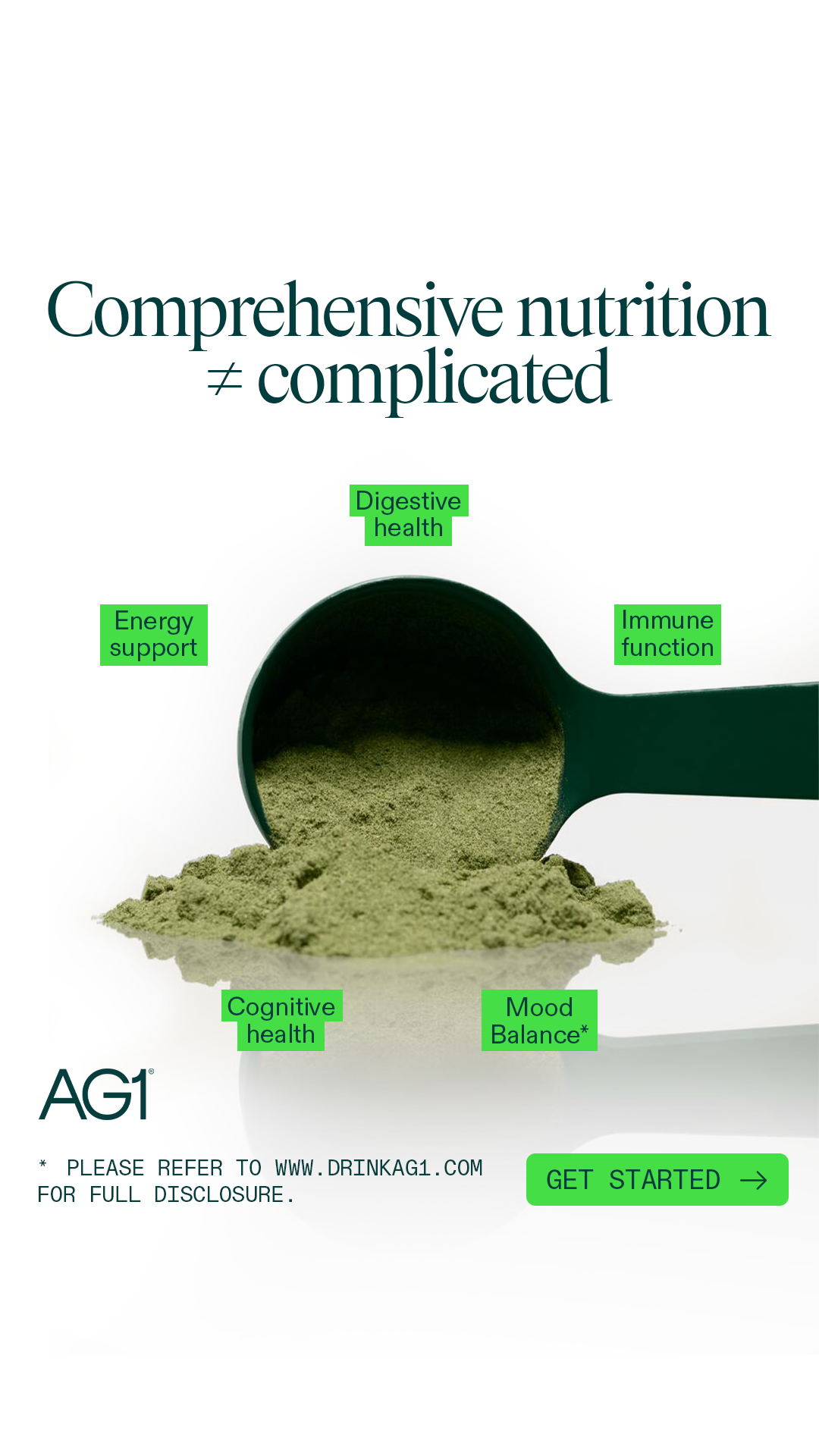AG1 by Athletic Greens Facebook ad