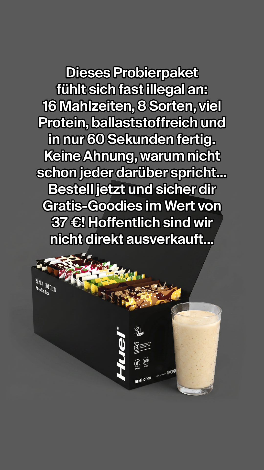 Huel Facebook ad