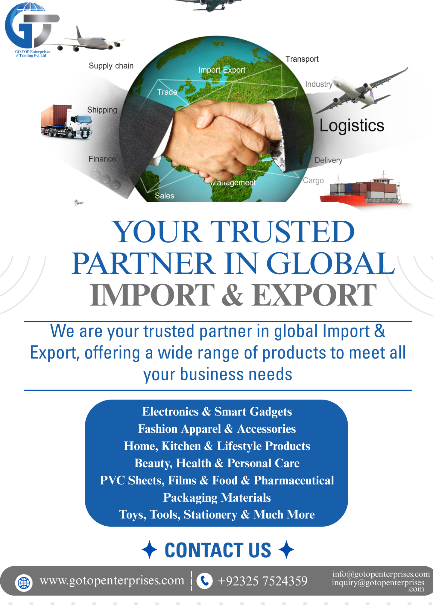 GO TOP Enterprises & Trading Pvt Ltd. Facebook ad