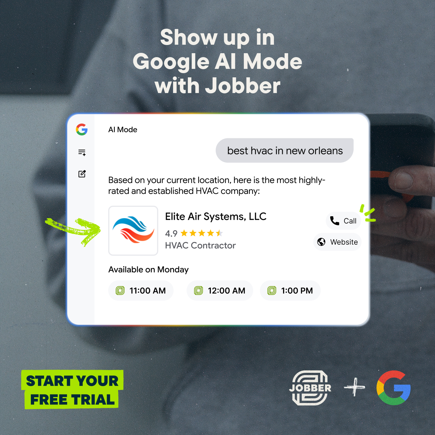 Jobber Facebook ad