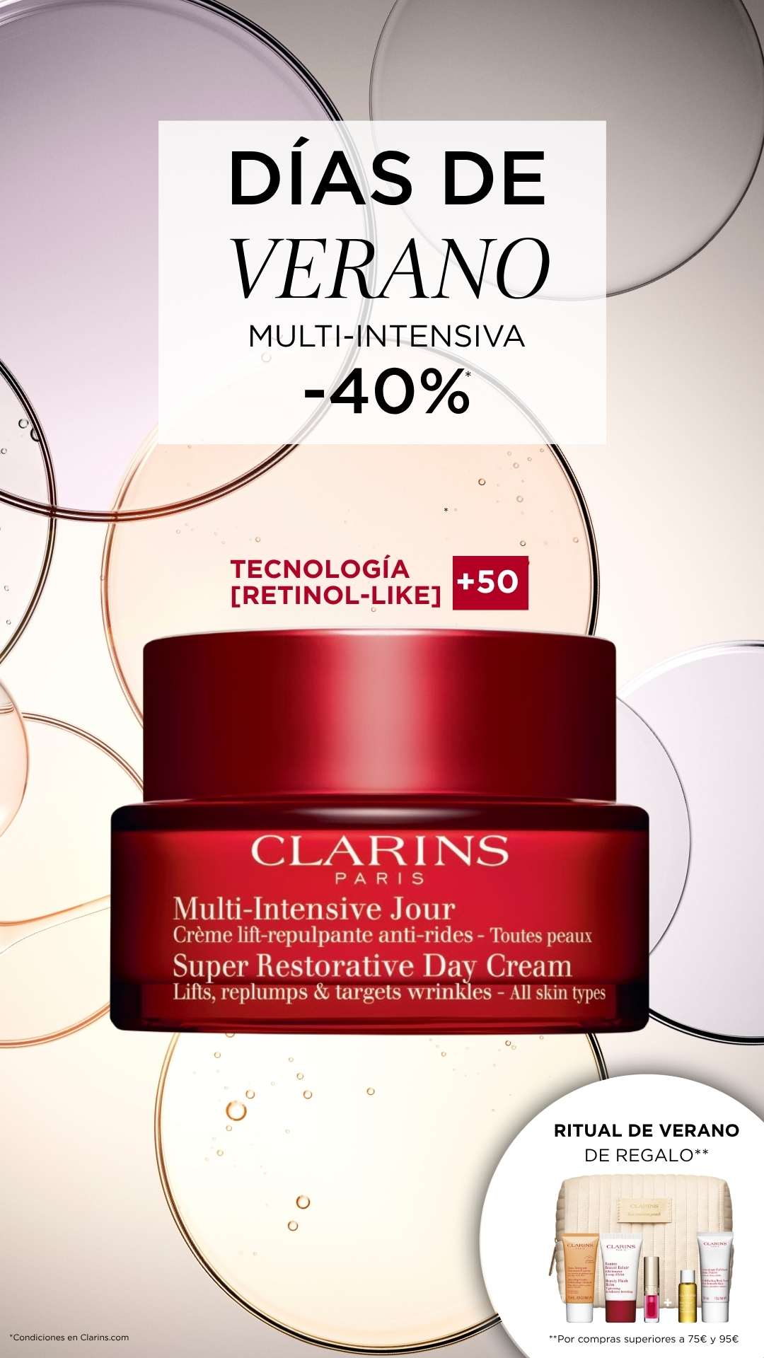 Clarins Facebook ad