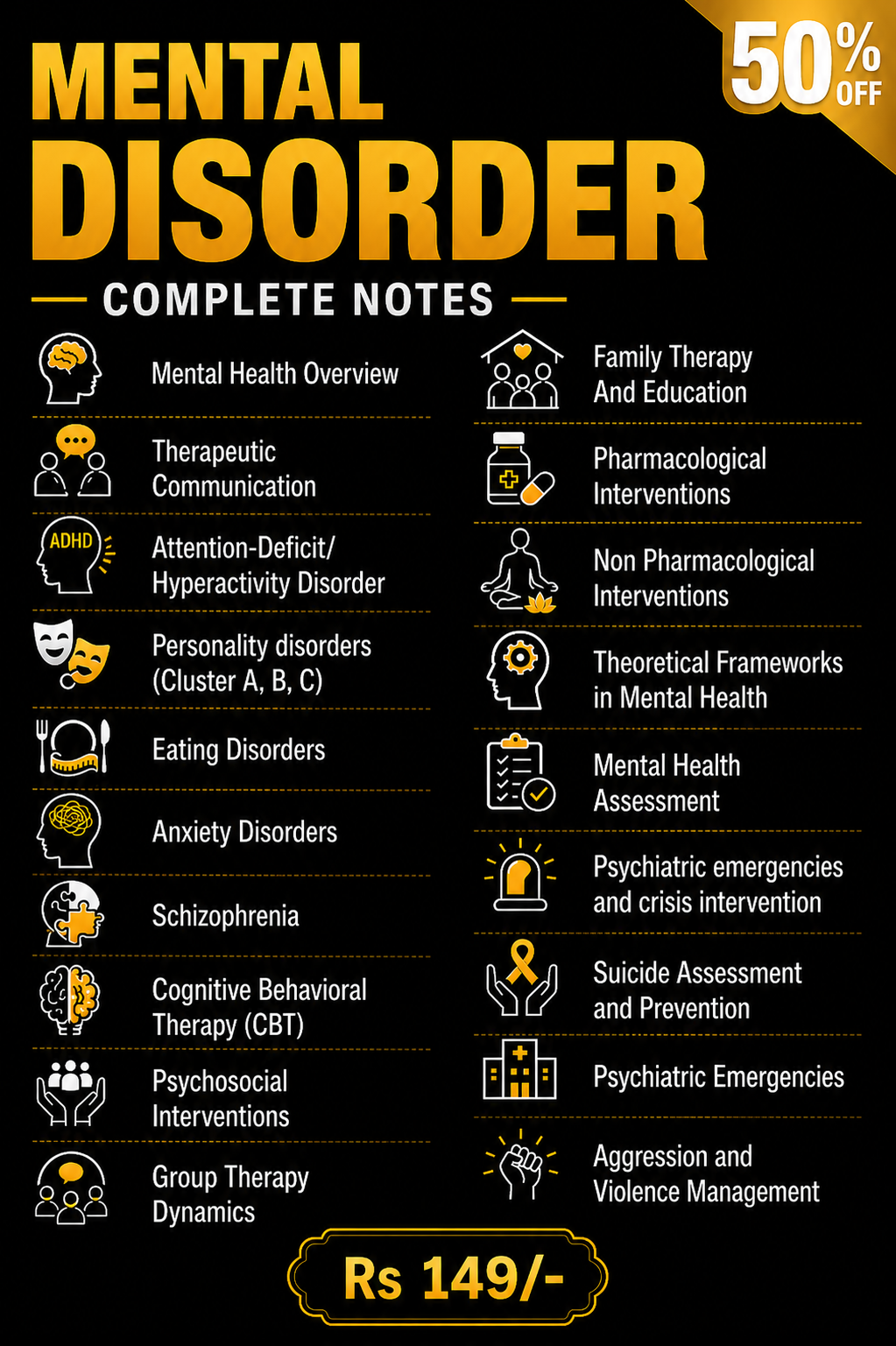 Mednote Facebook ad: Mental Disorder Notes Got an Update