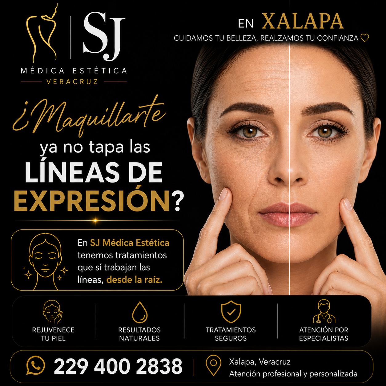 SJ Médica Estética Facebook ad: Chatea con nosotros