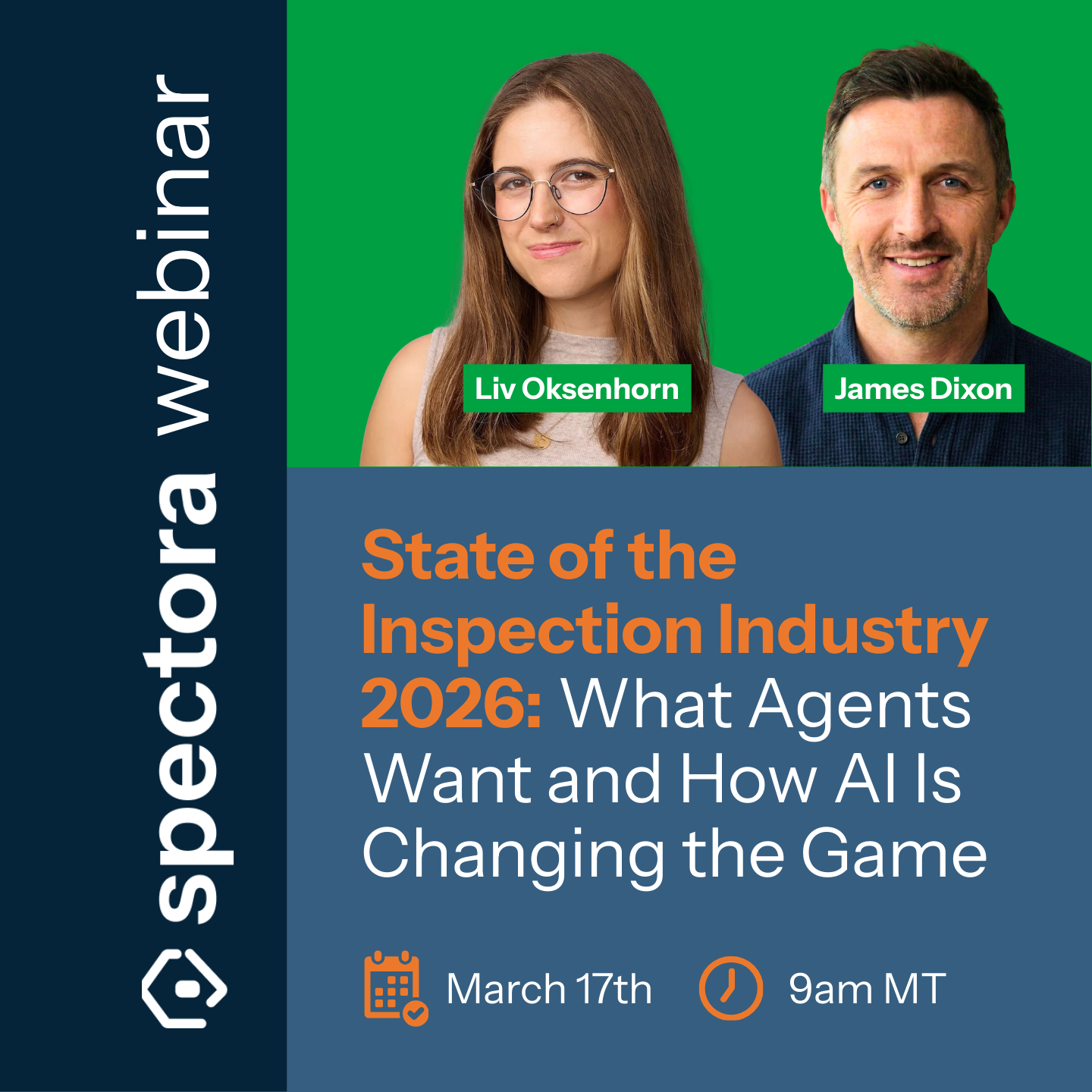 Spectora Home Inspection Software Facebook ad: Free Webinar: What 455 Agents Really Want From Inspectors