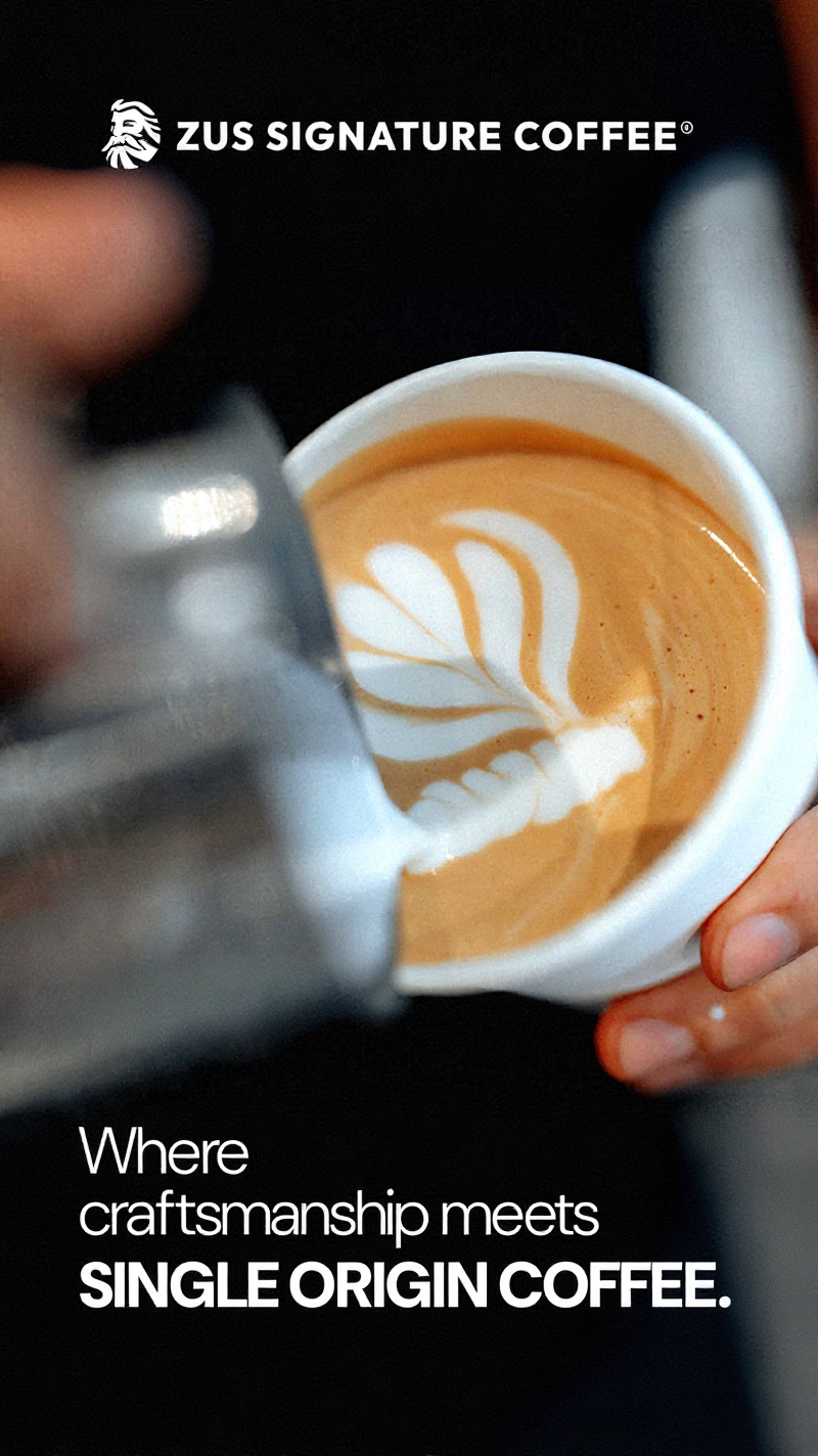 ZUS Signature Coffee Facebook ad from Aug 12, 2026