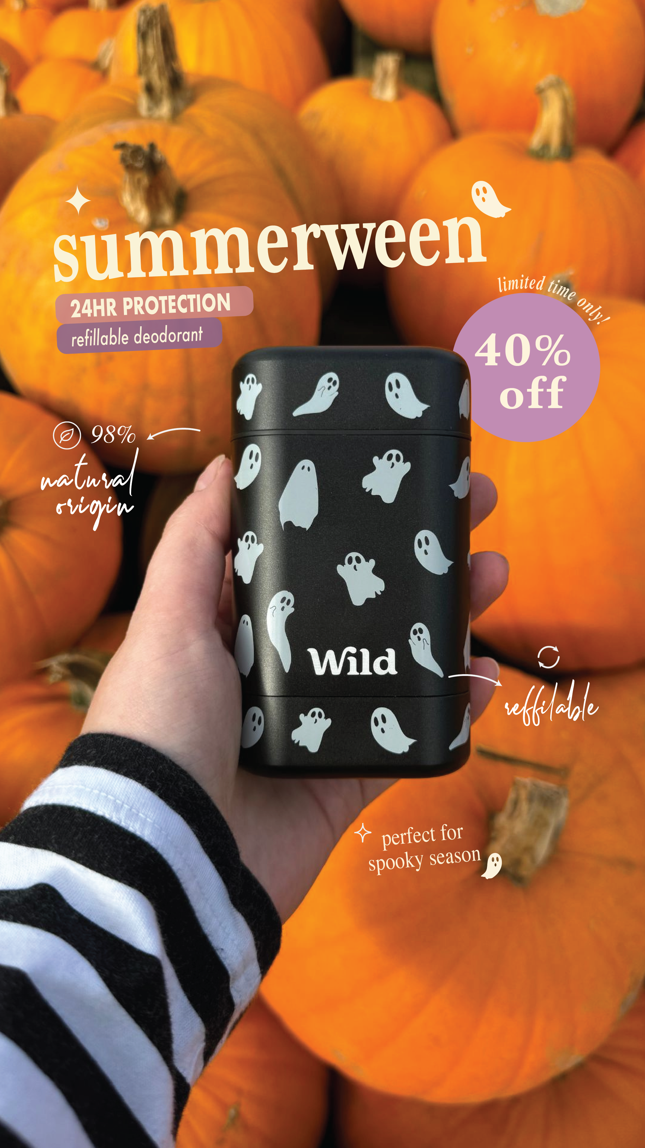 Wild Facebook ad: Get 40% off our Summerween sale!