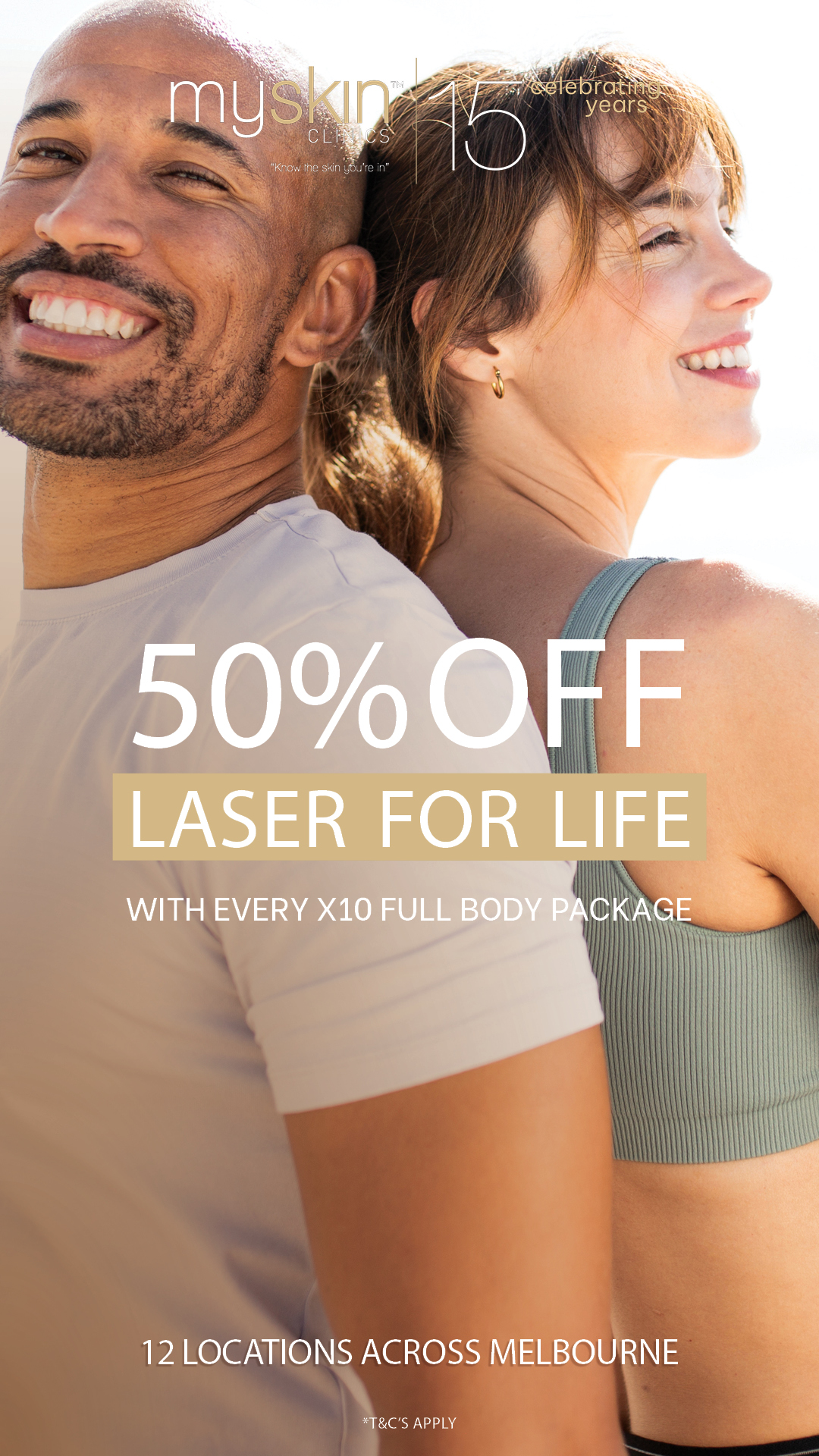 MySkin Clinics Facebook ad from Sep 4, 2025