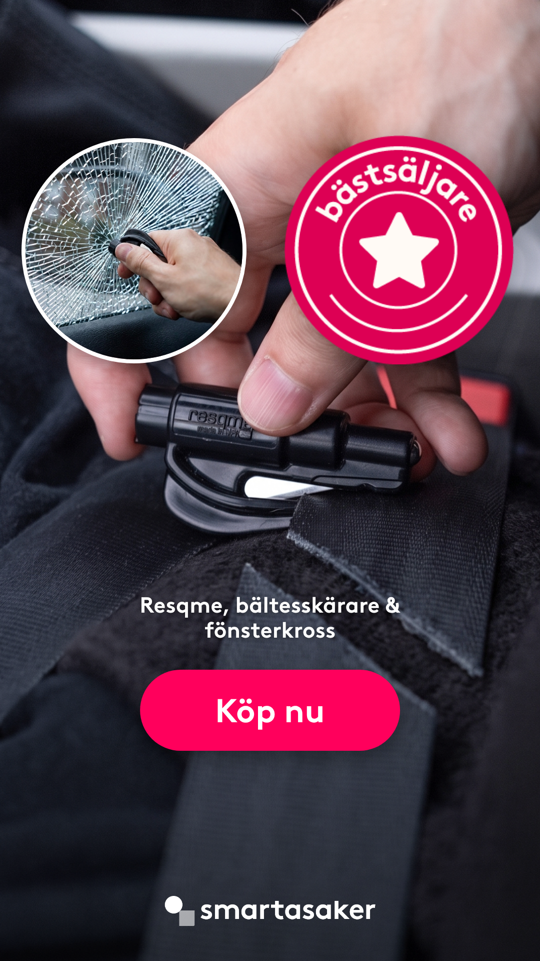 SmartaSaker Facebook ad: Smart och prisvärd säkerhet