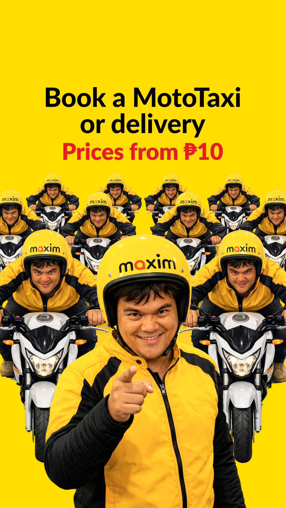 Maxim - rides&food delivery. Zamboanga Facebook ad