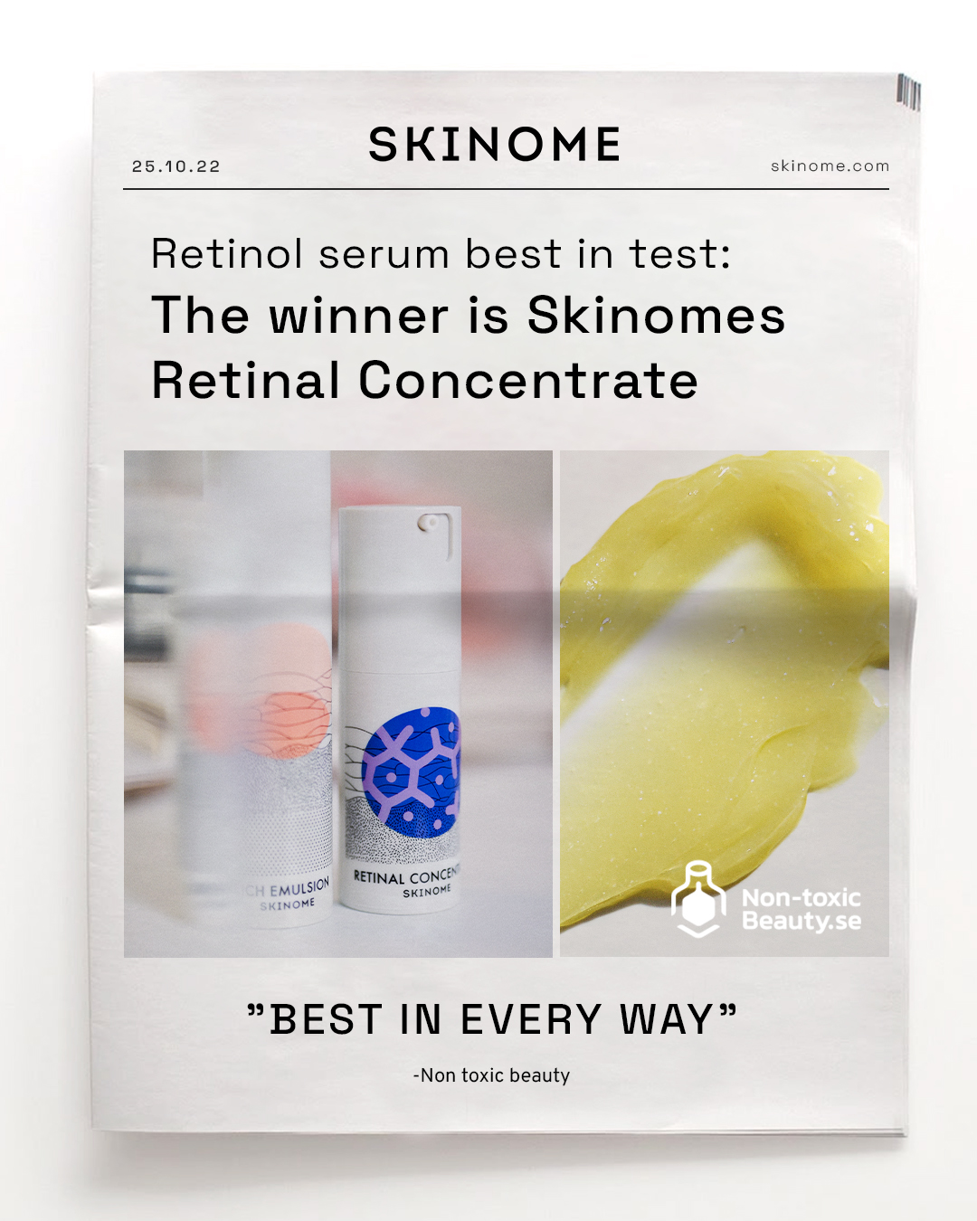 Skinome Facebook ad